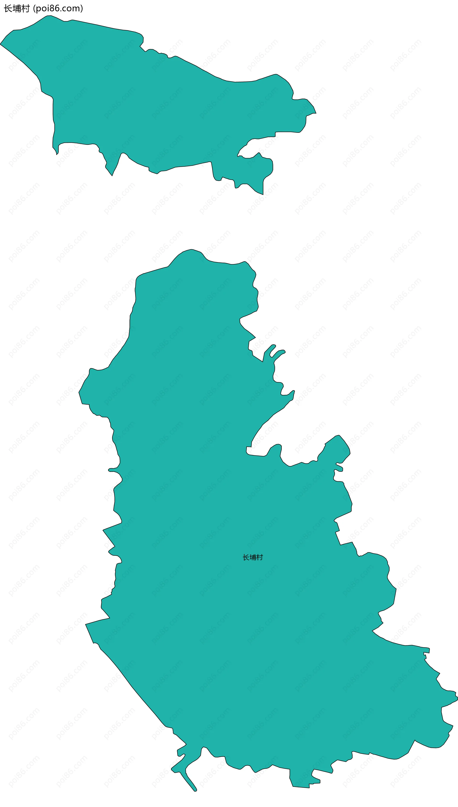 长埔村边界地图