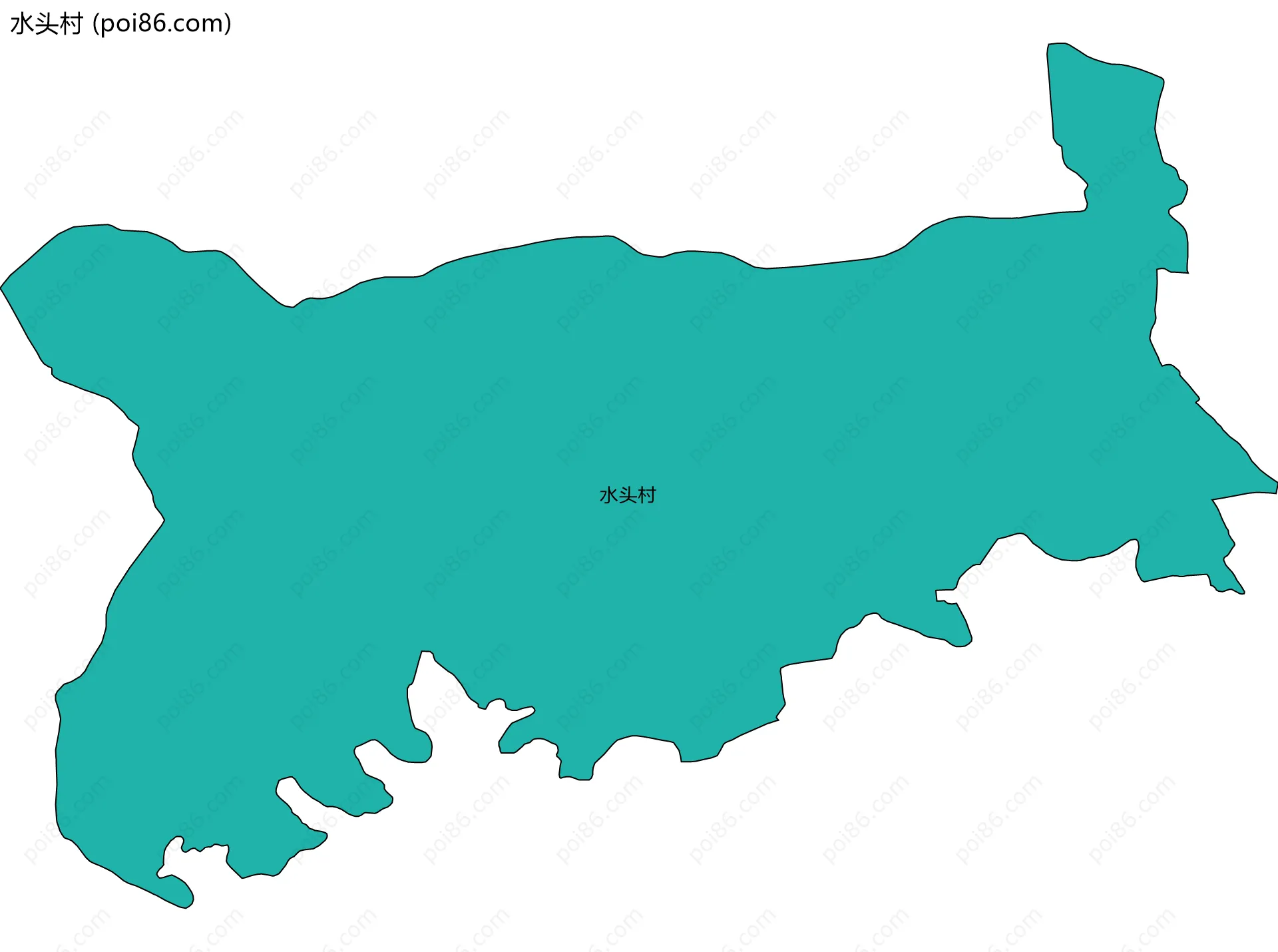 水头村边界地图