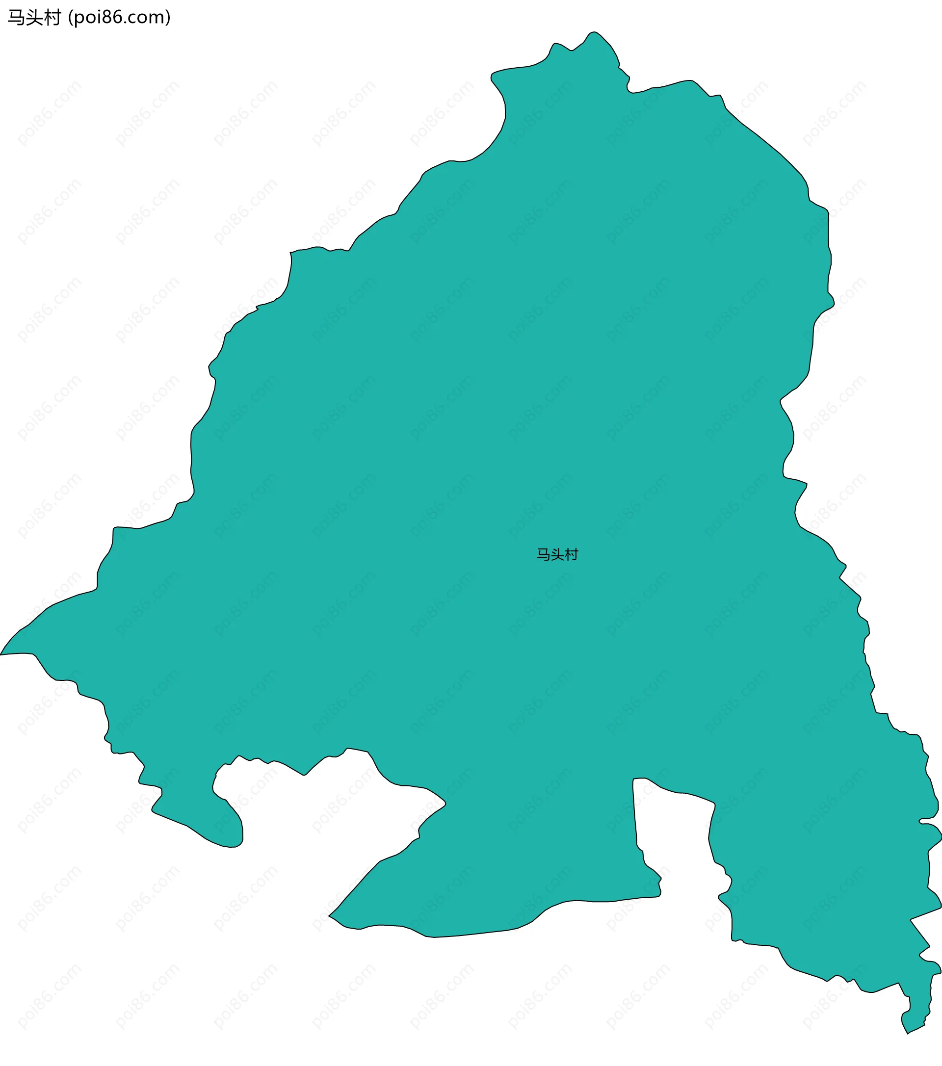 马头村边界地图