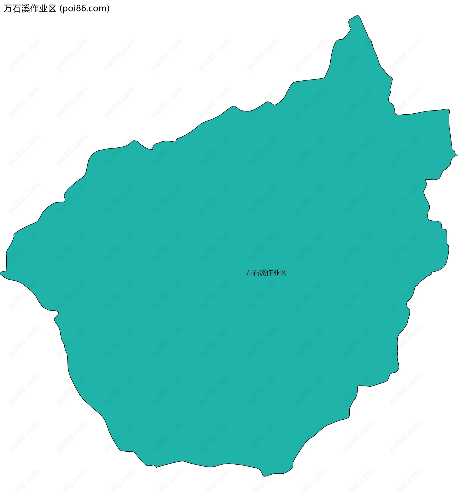 万石溪作业区边界地图