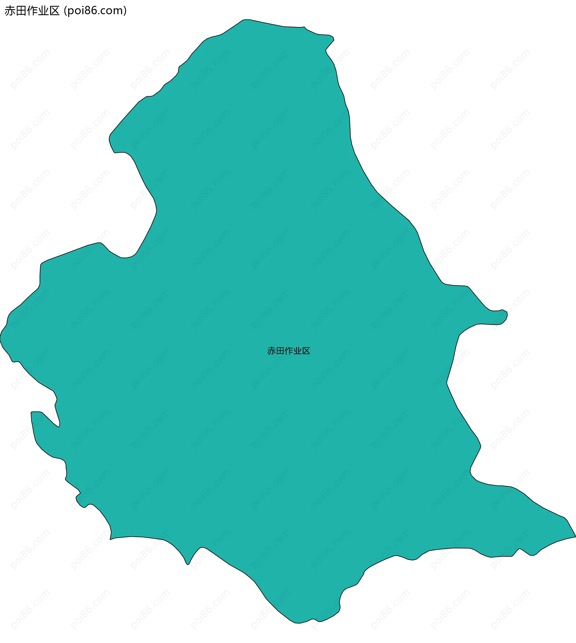 赤田作业区边界地图