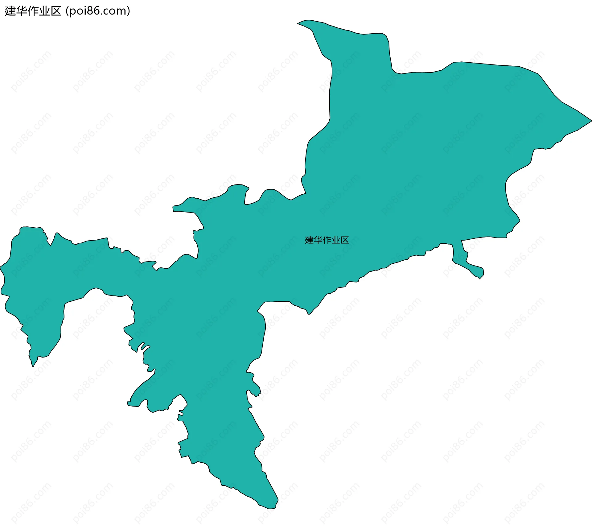 建华作业区边界地图