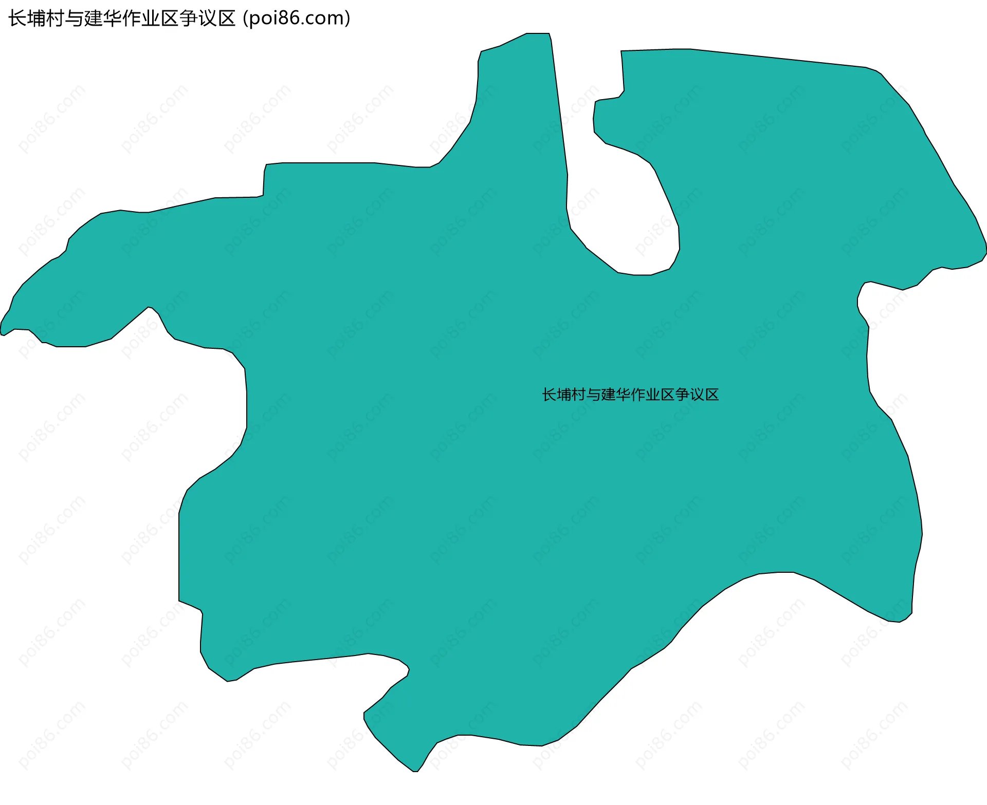 长埔村与建华作业区争议区边界地图