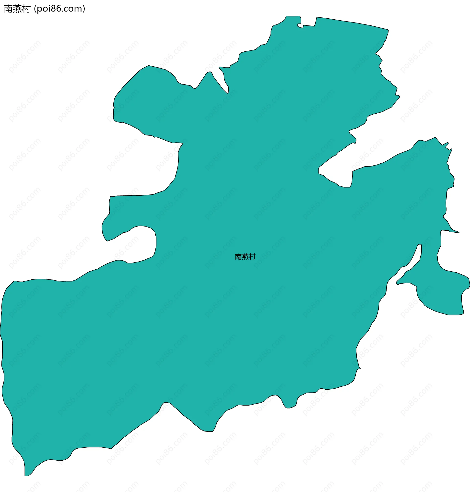 南燕村边界地图