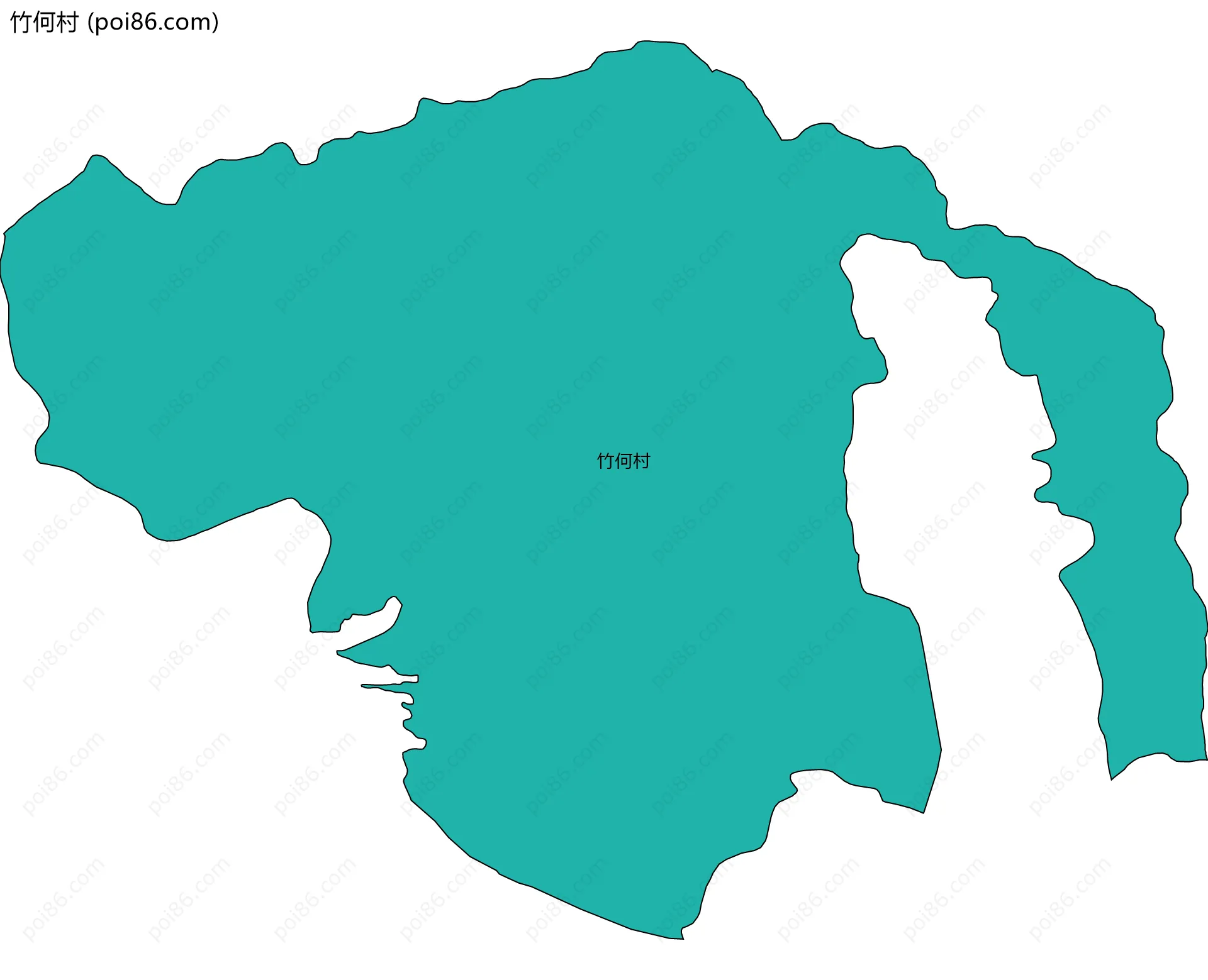 竹何村边界地图