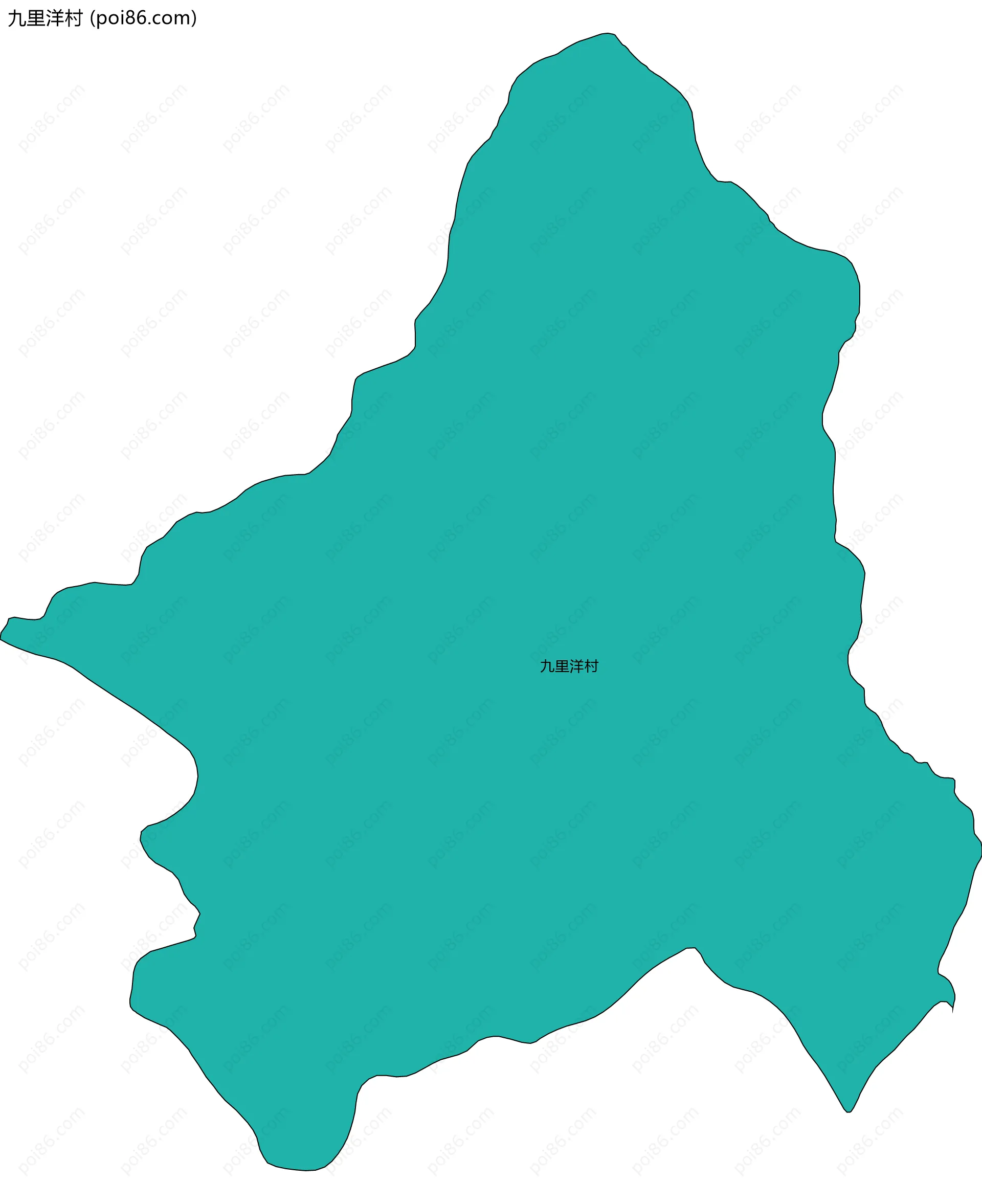 九里洋村边界地图