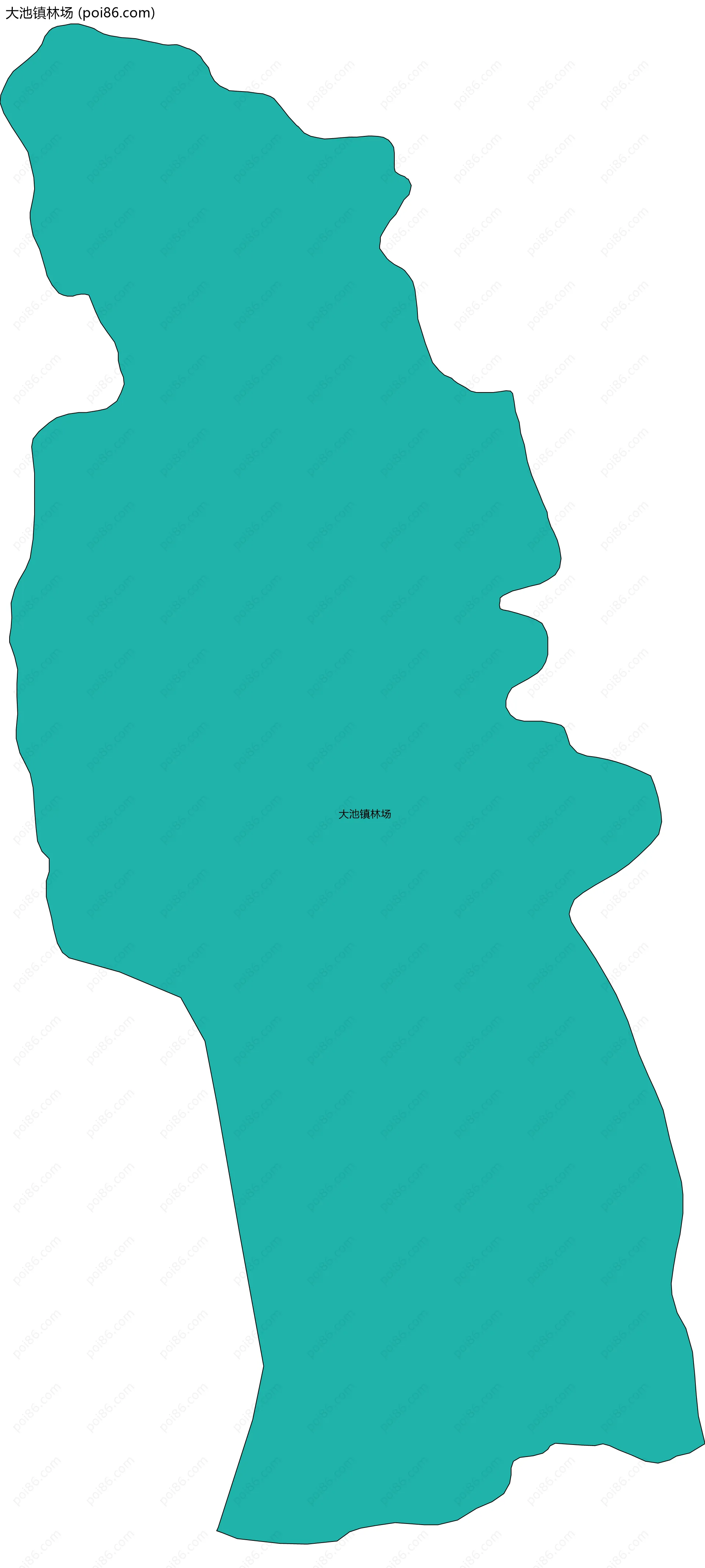 大池镇林场边界地图