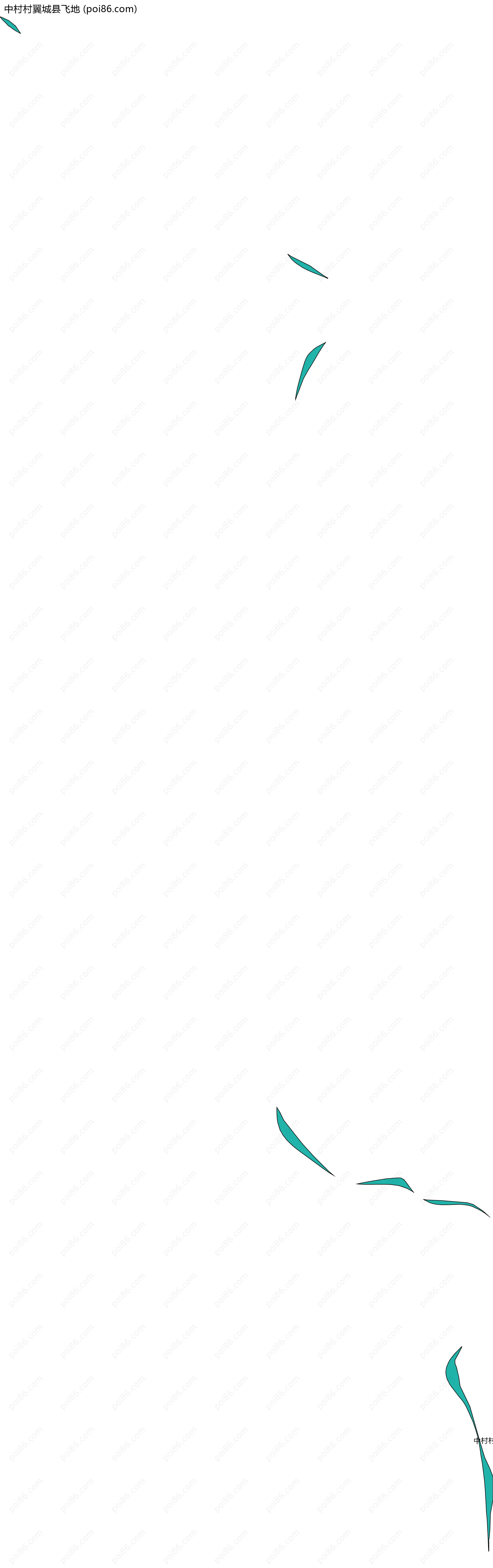 中村村翼城县飞地边界地图