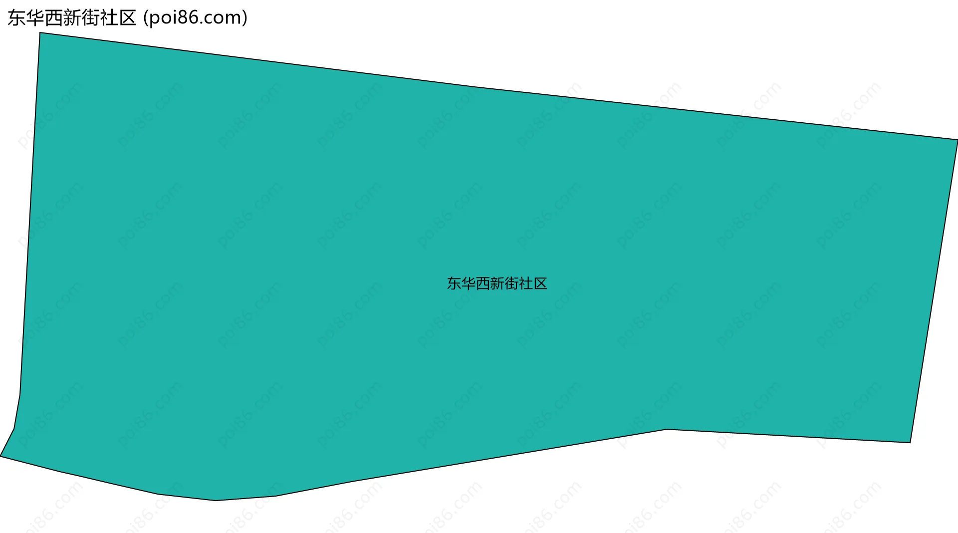 东华西新街社区边界地图