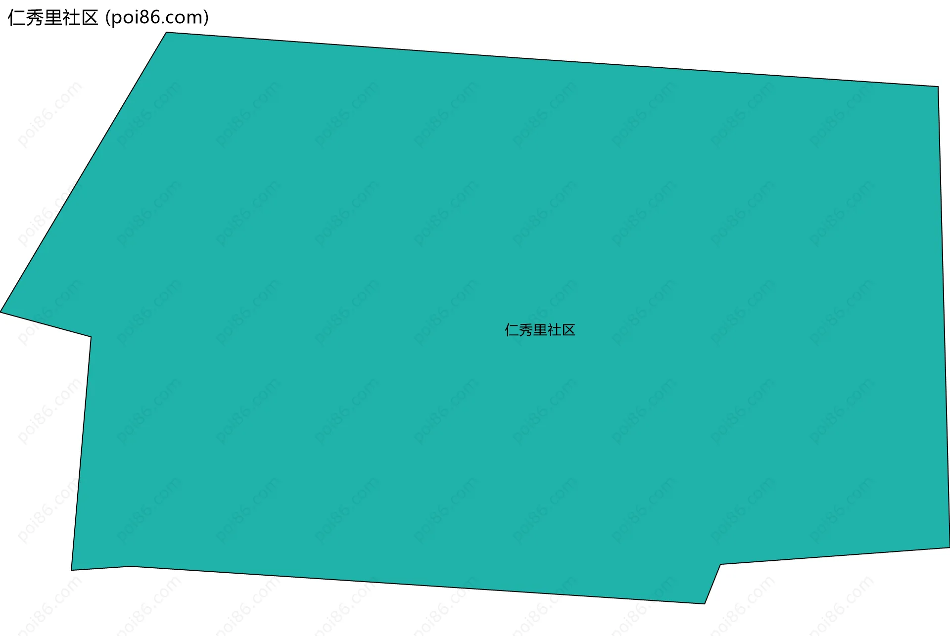 仁秀里社区边界地图