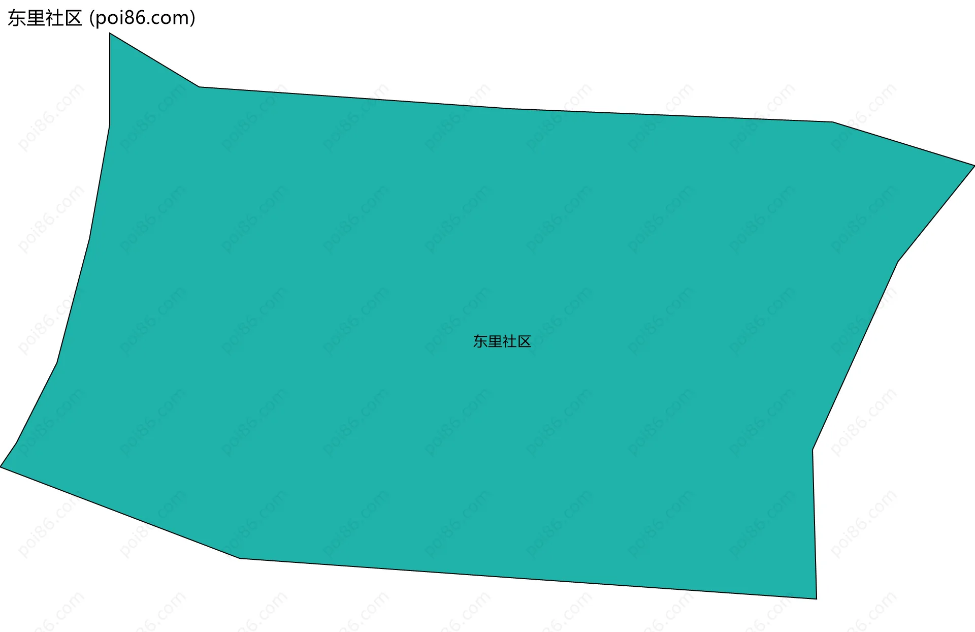 东里社区边界地图