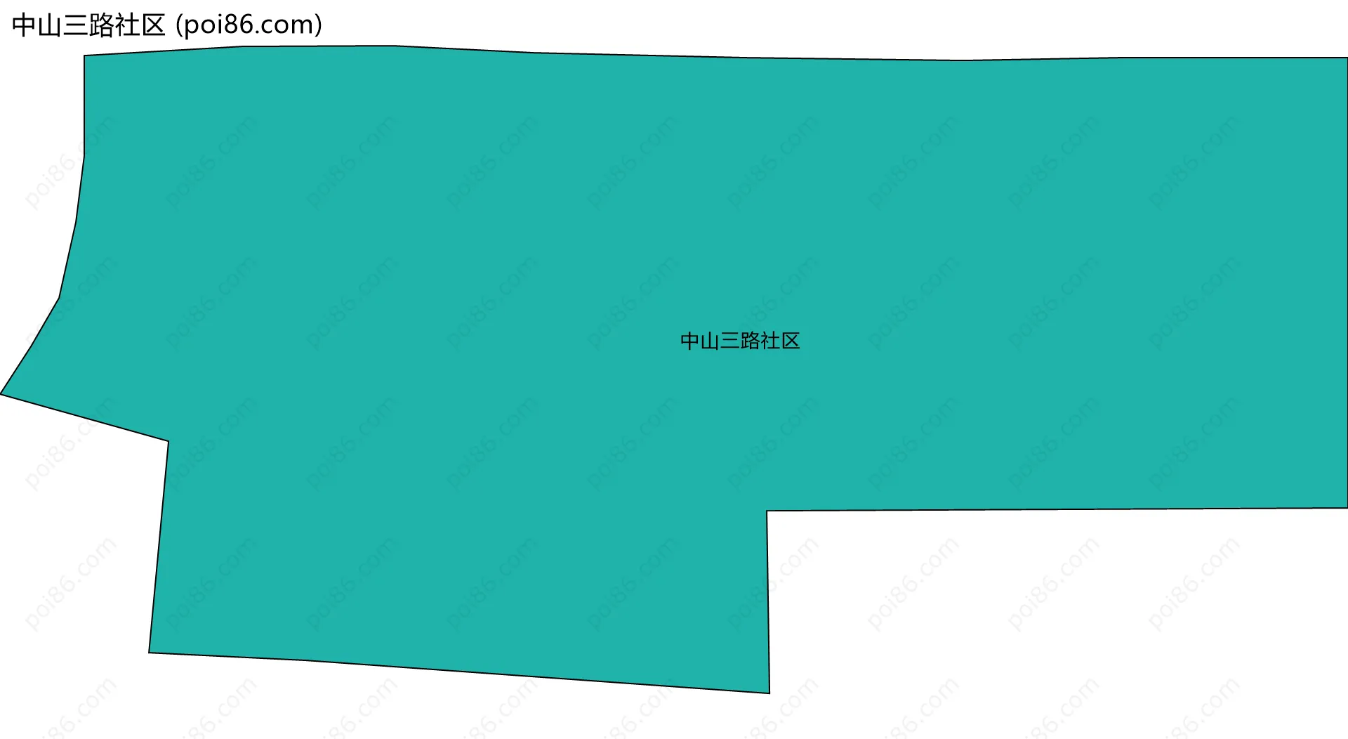 中山三路社区边界地图