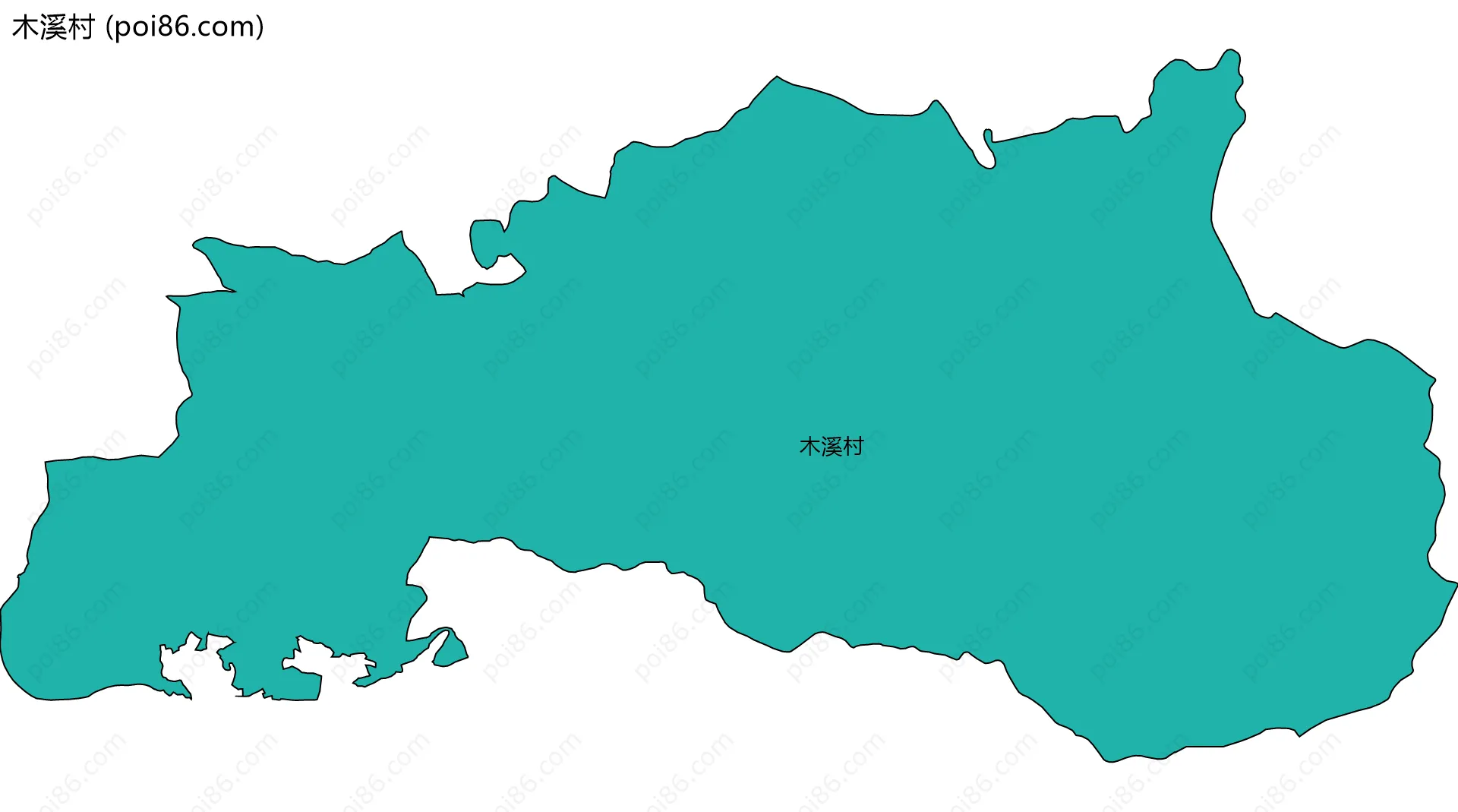 木溪村边界地图