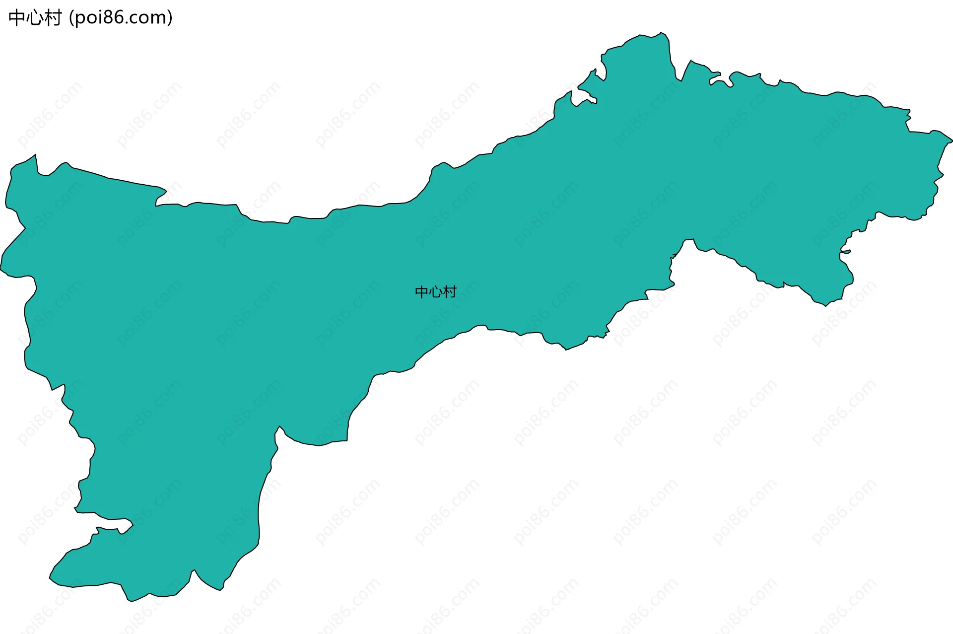 中心村边界地图