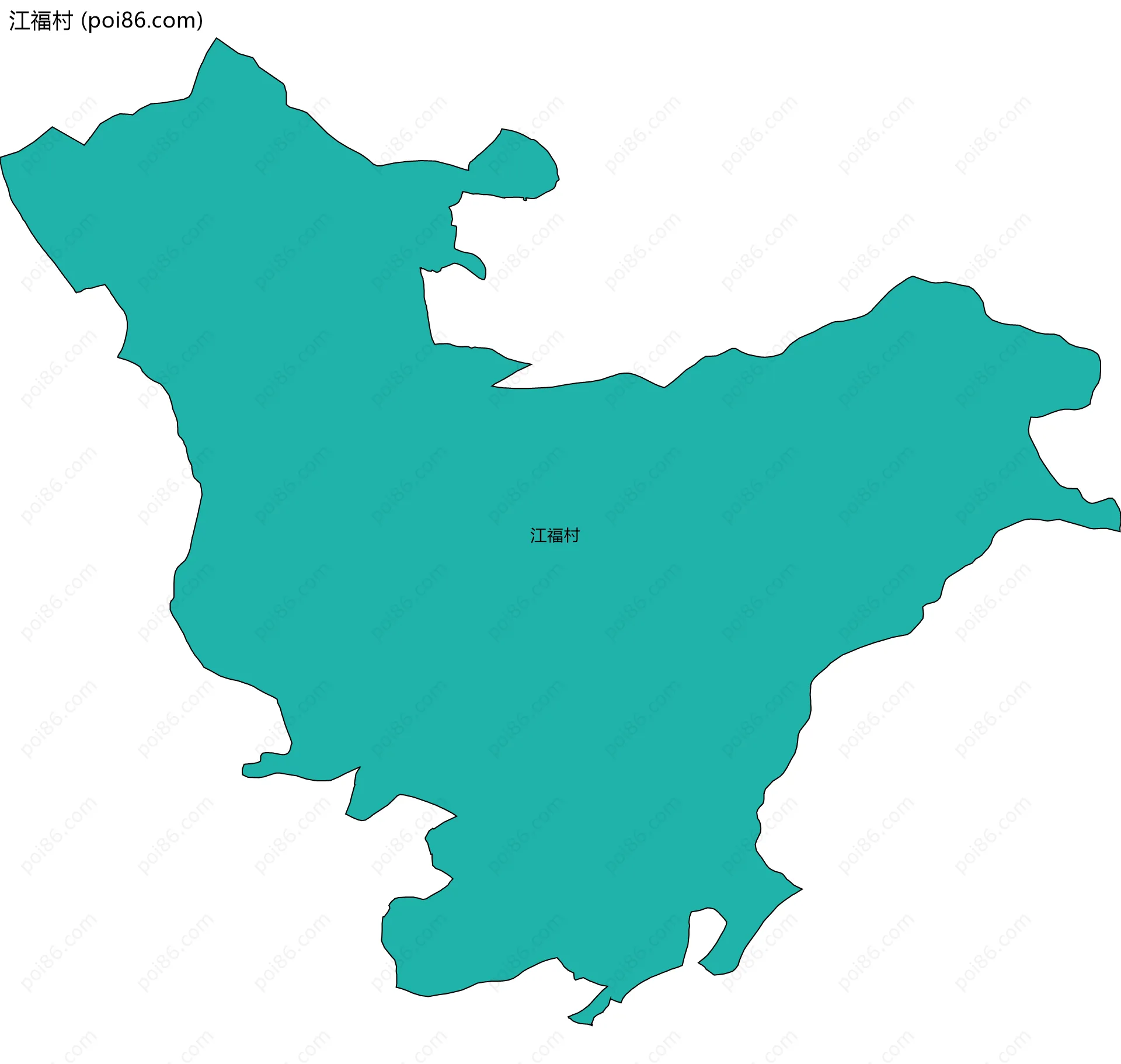 江福村边界地图