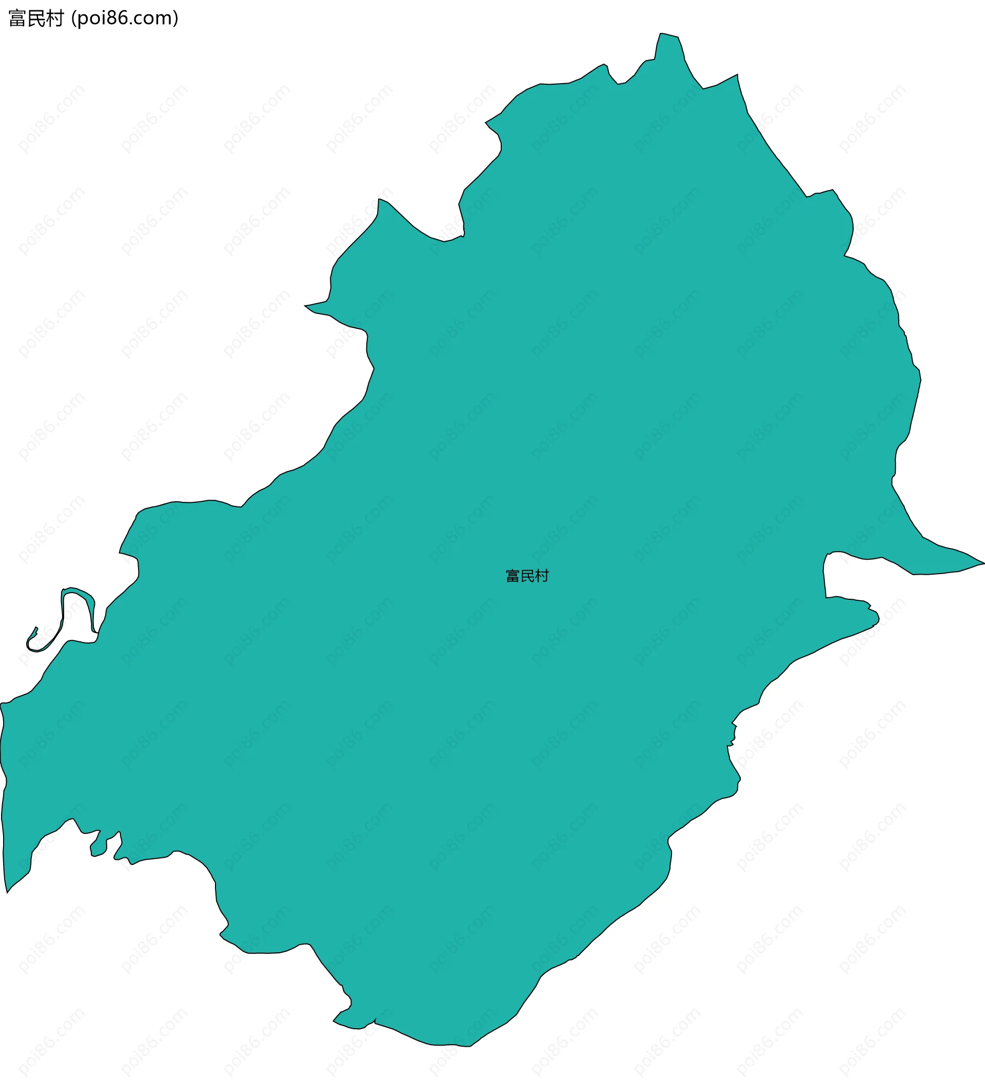 富民村边界地图