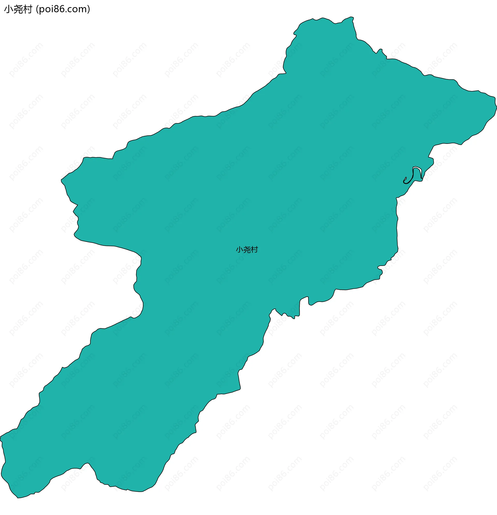 小尧村边界地图