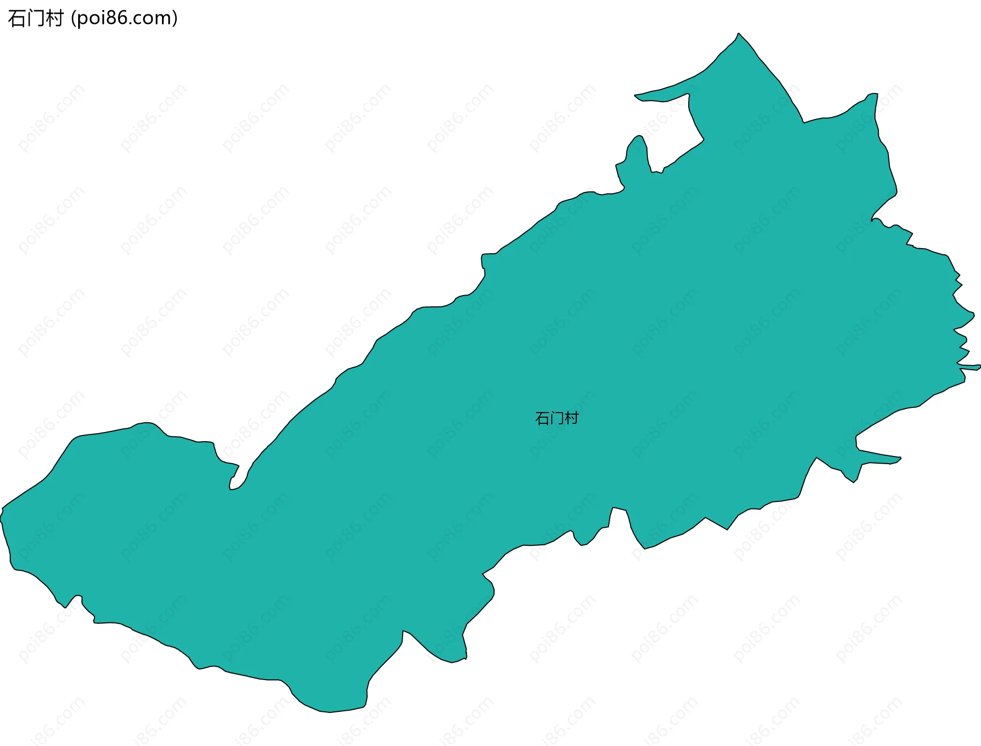 石门村边界地图