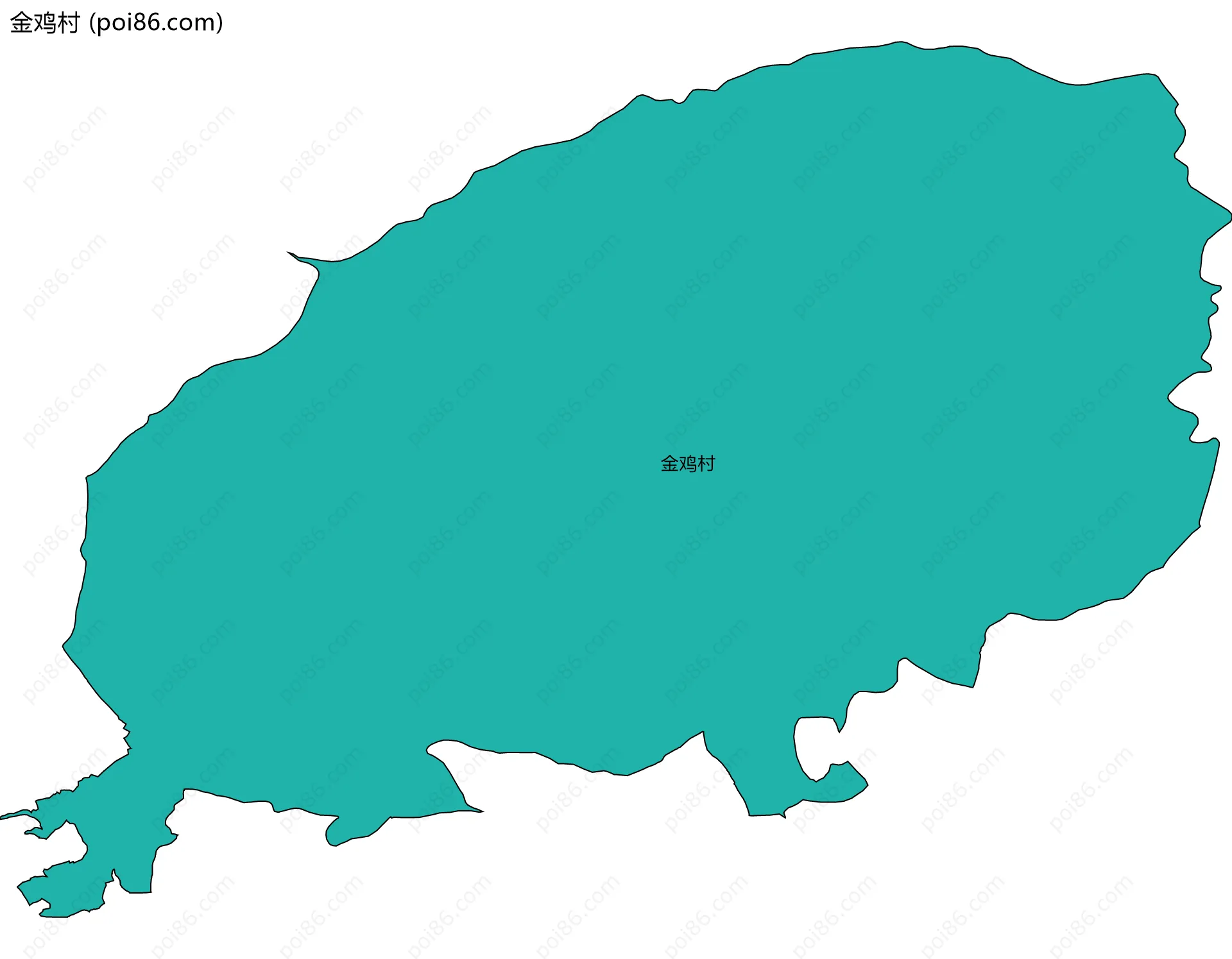 金鸡村边界地图