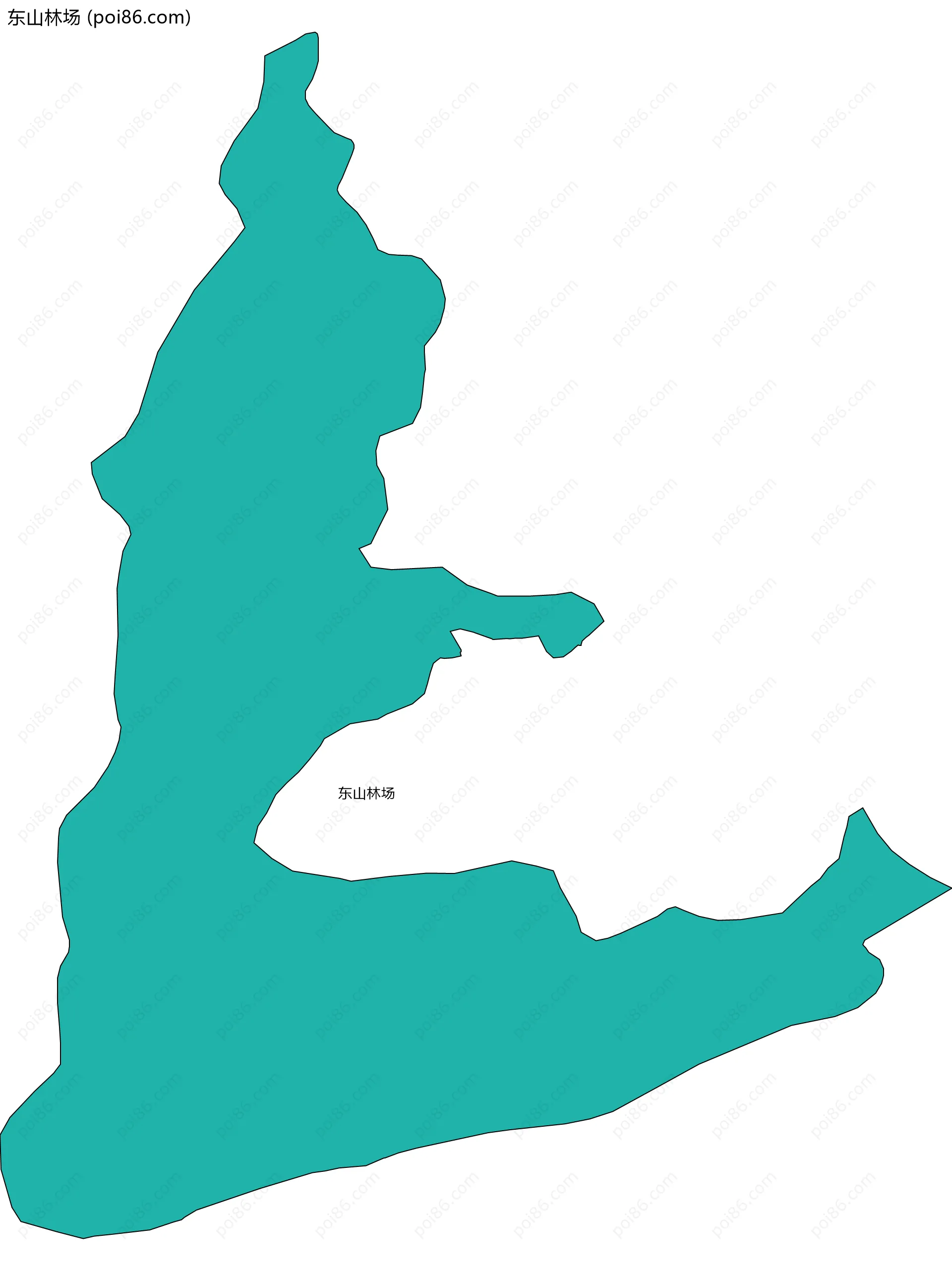 东山林场边界地图