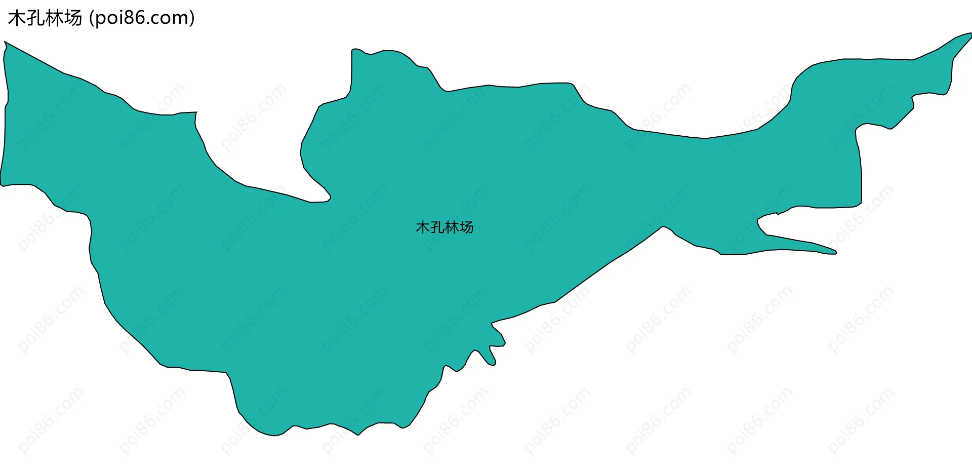 木孔林场边界地图