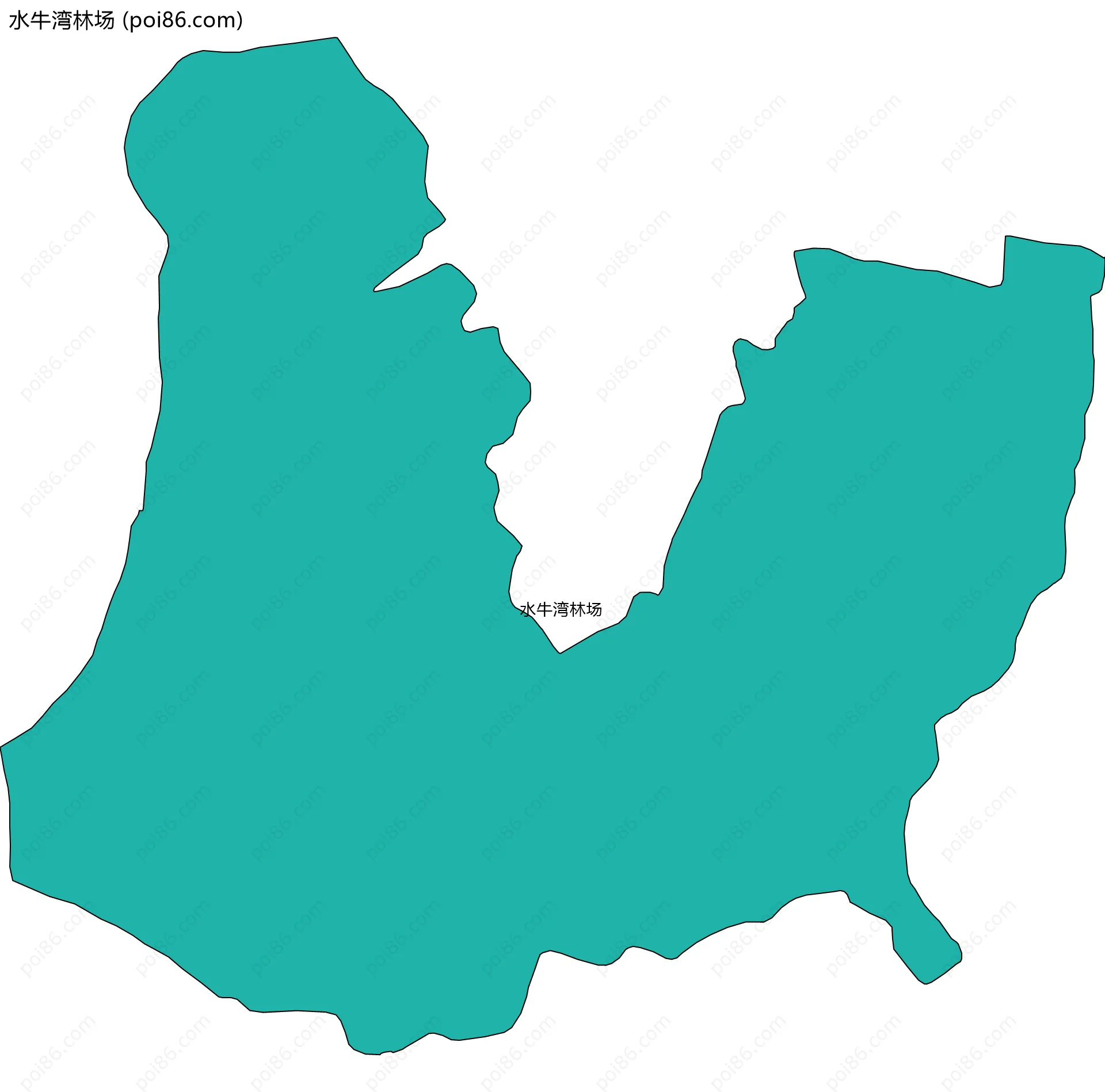 水牛湾林场边界地图