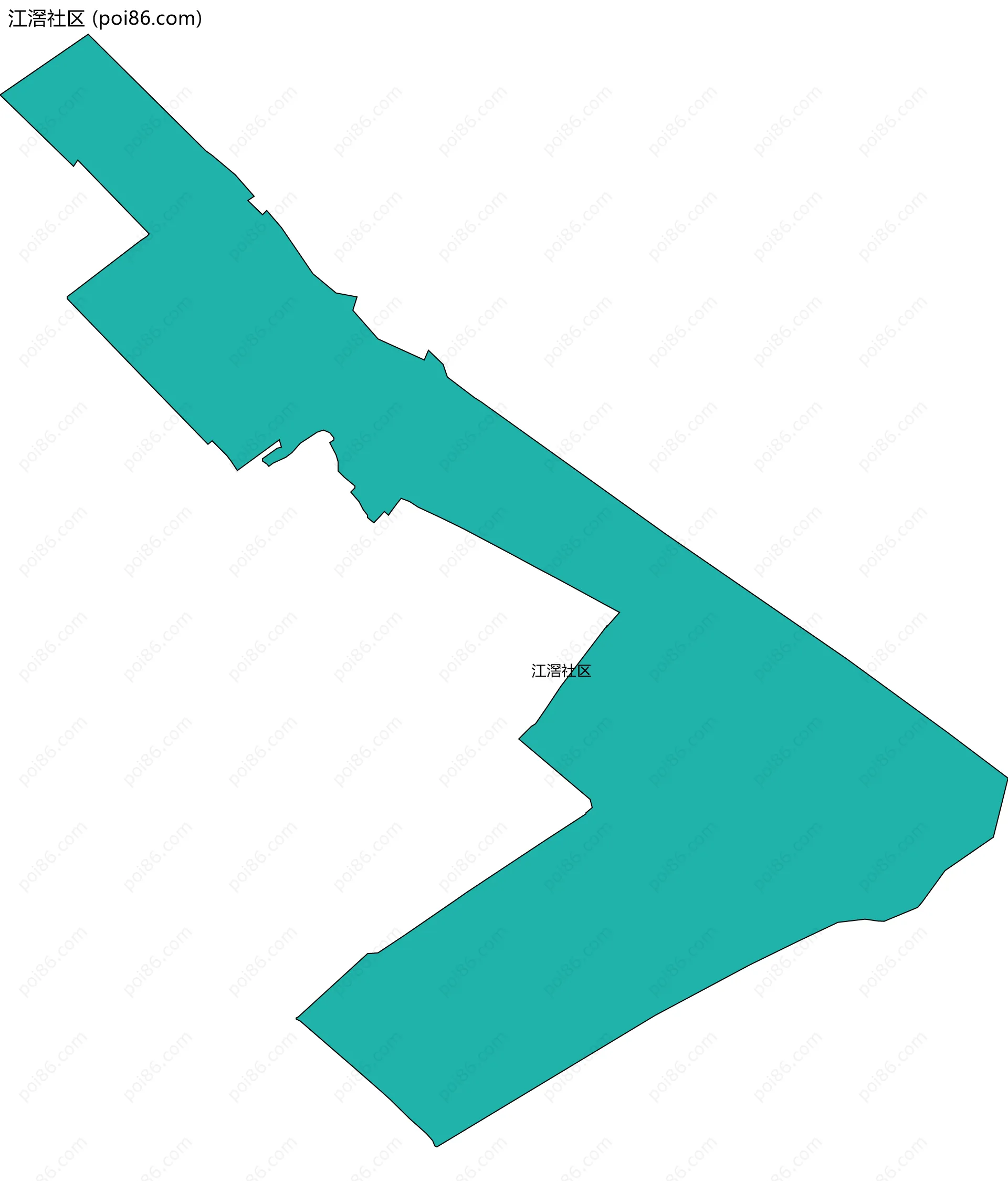 江滘社区边界地图