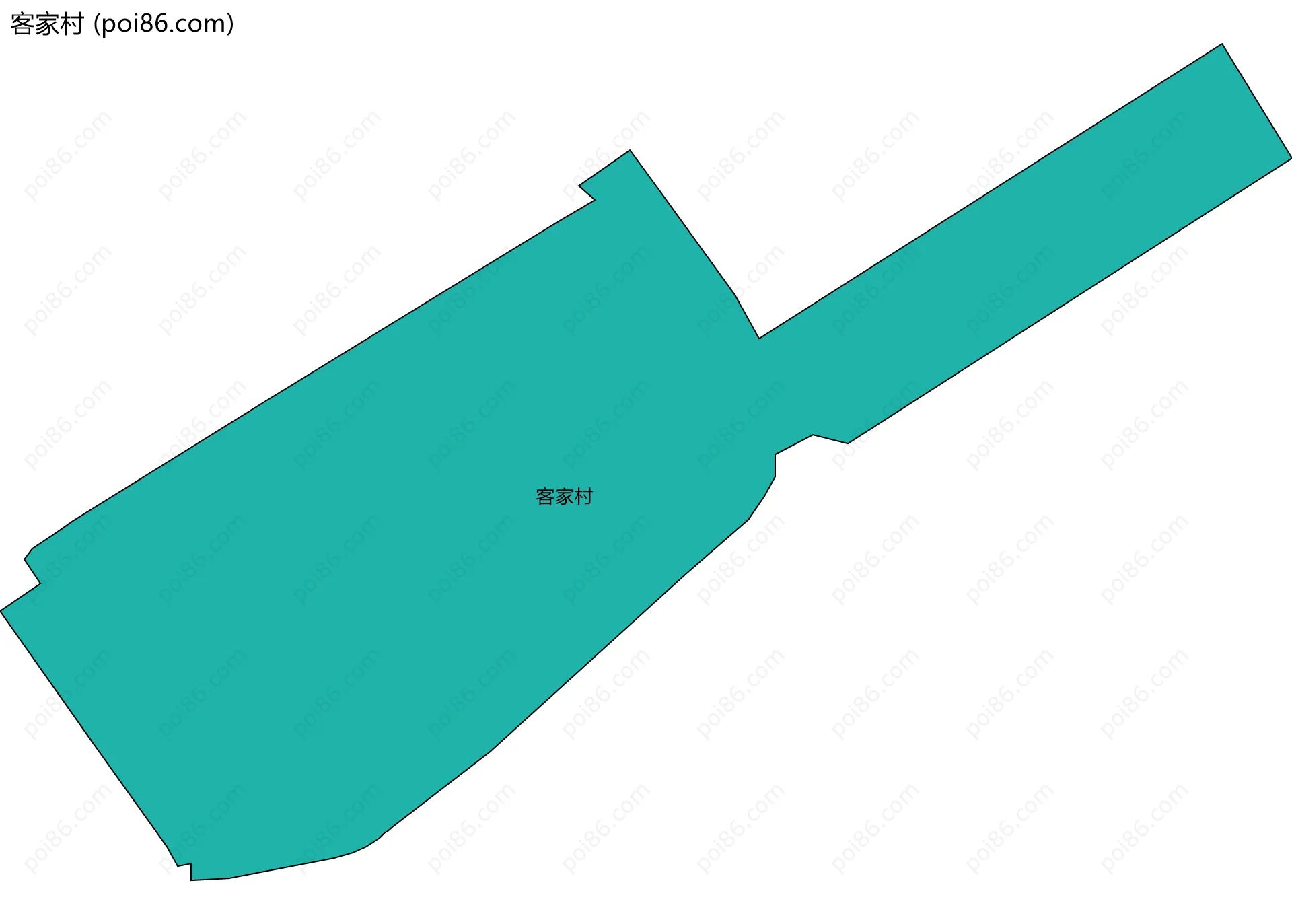 客家村边界地图