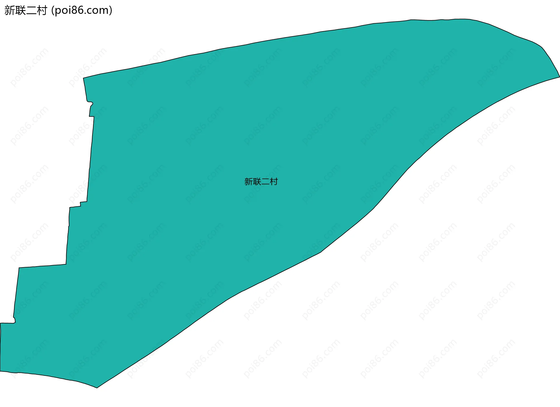 新联二村边界地图