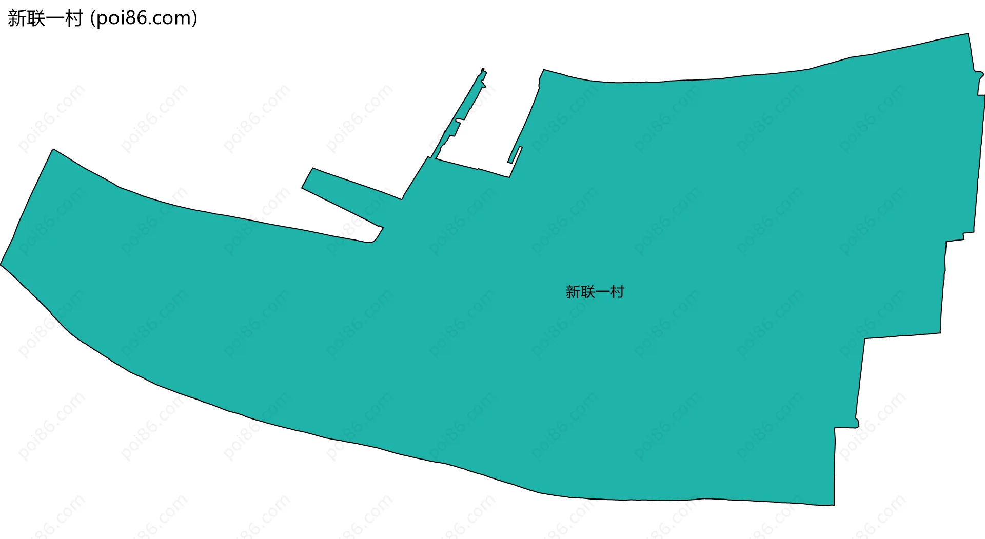 新联一村边界地图
