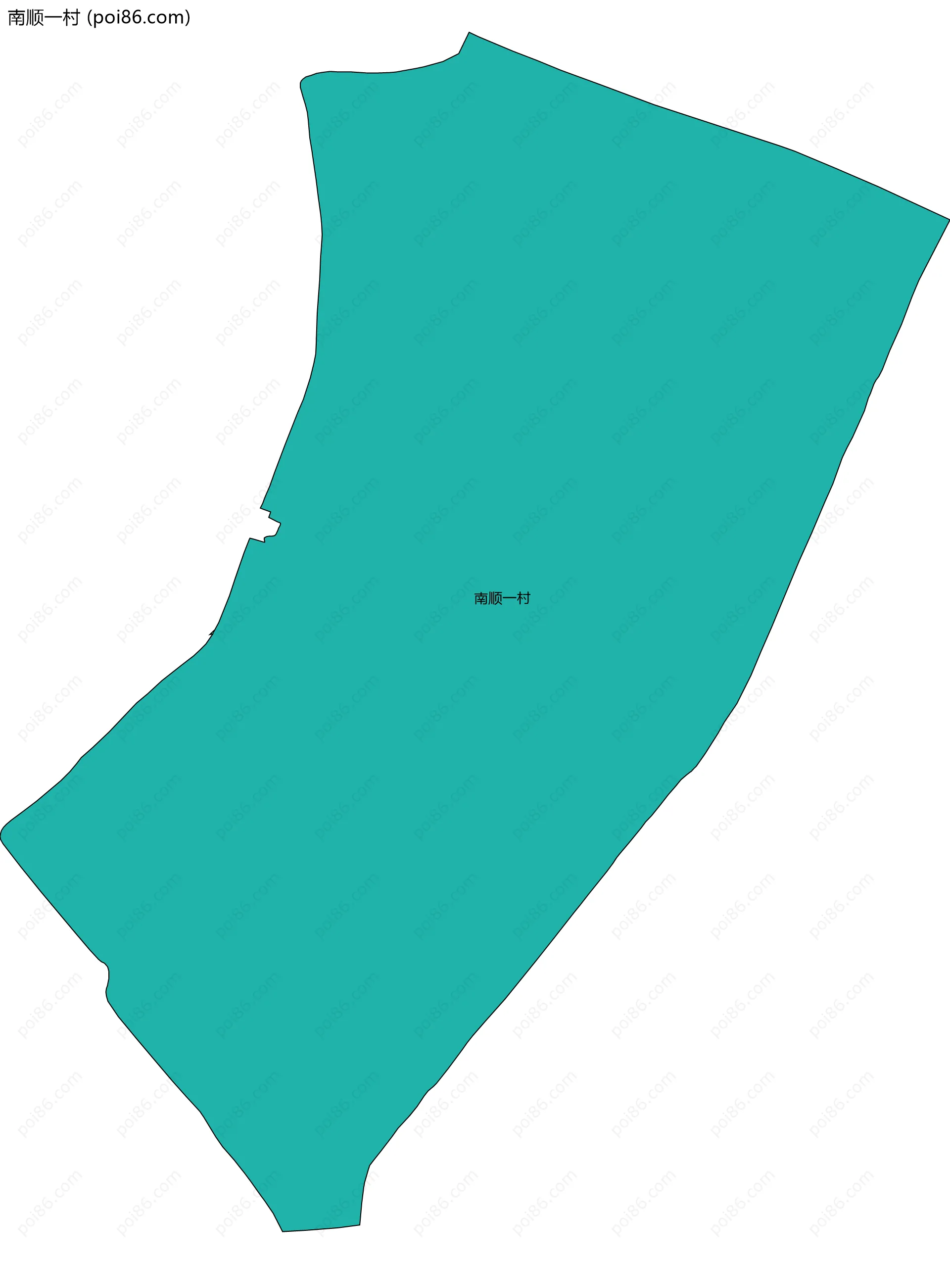 南顺一村边界地图