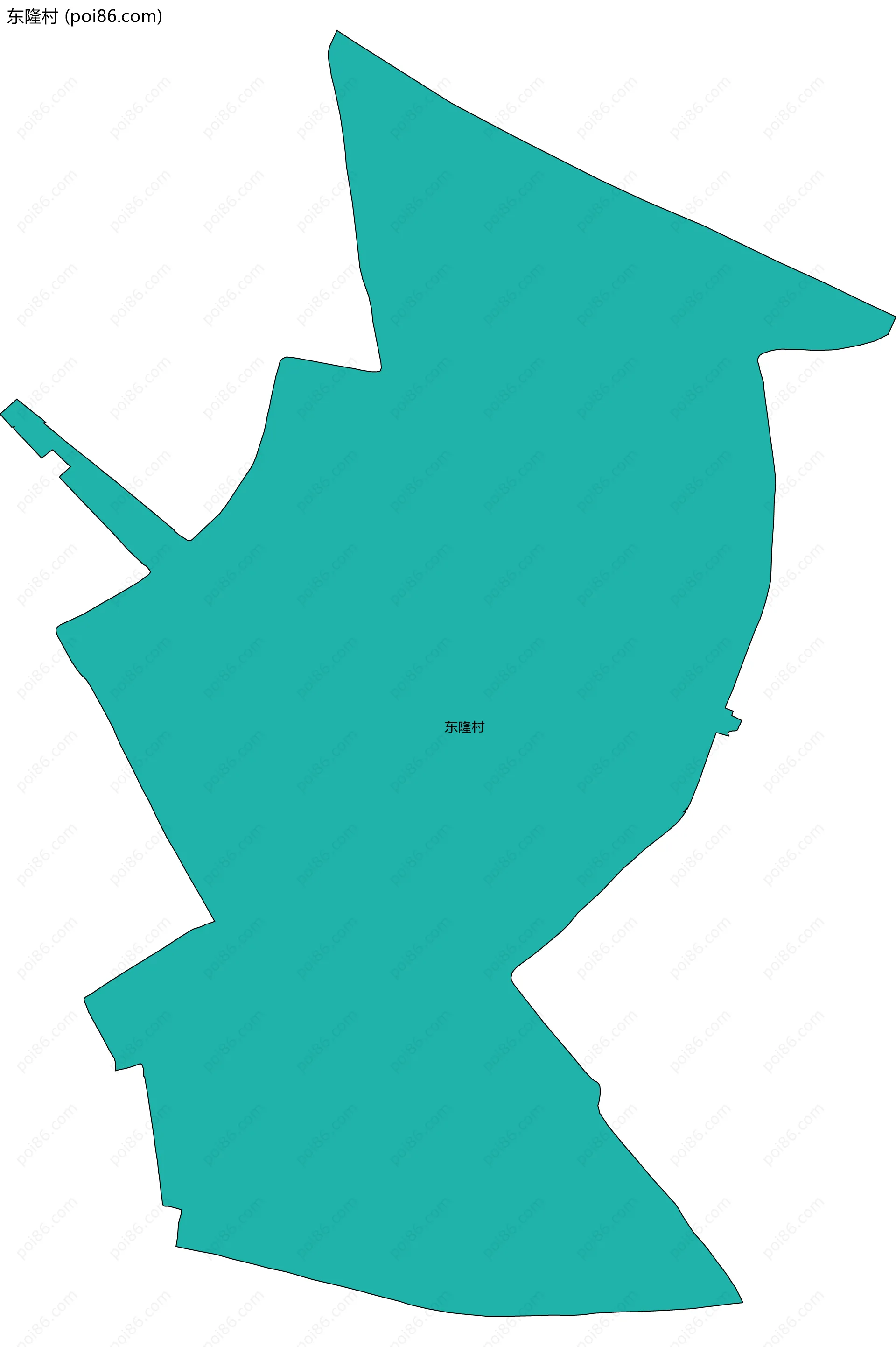 东隆村边界地图