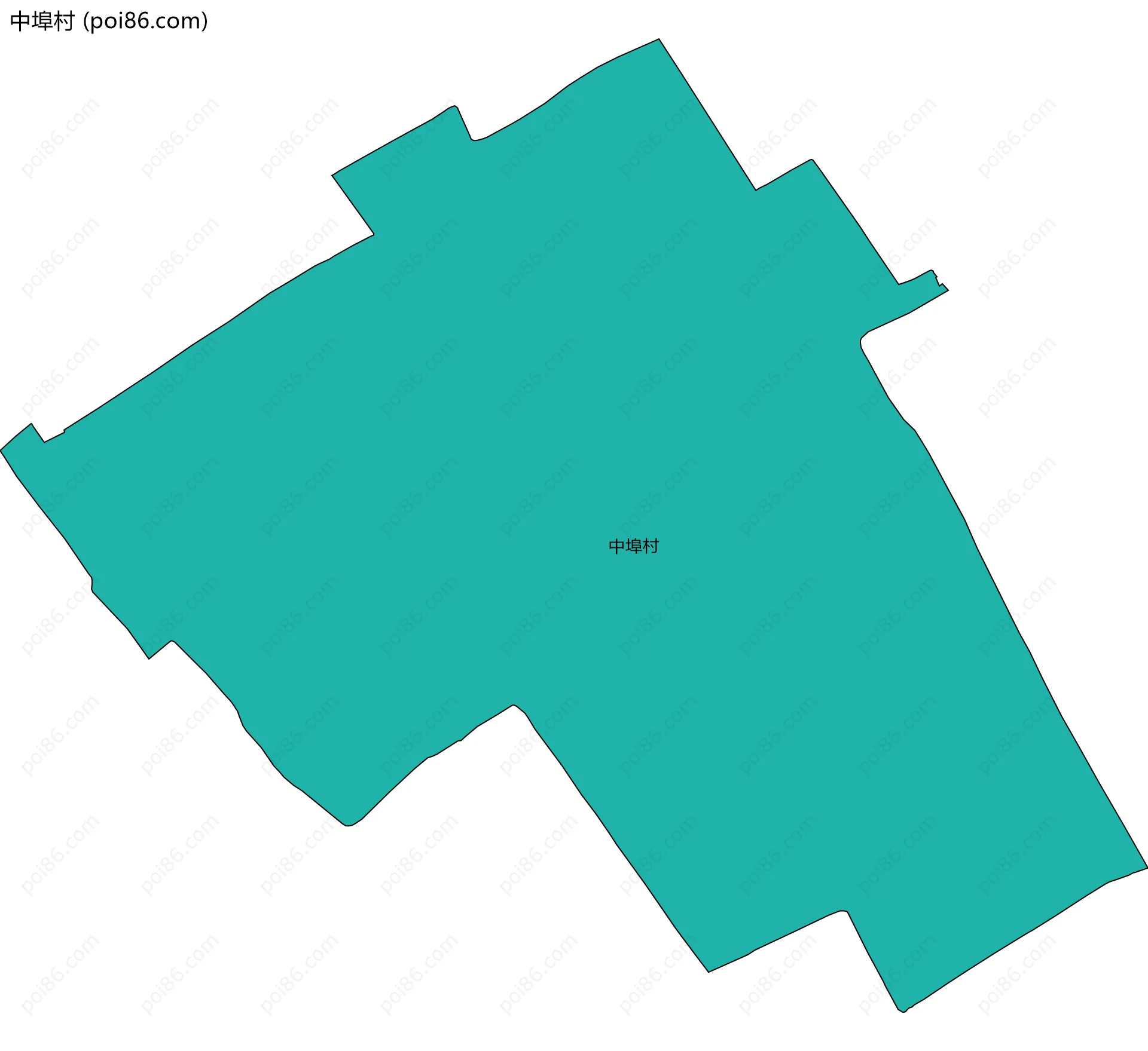 中埠村边界地图