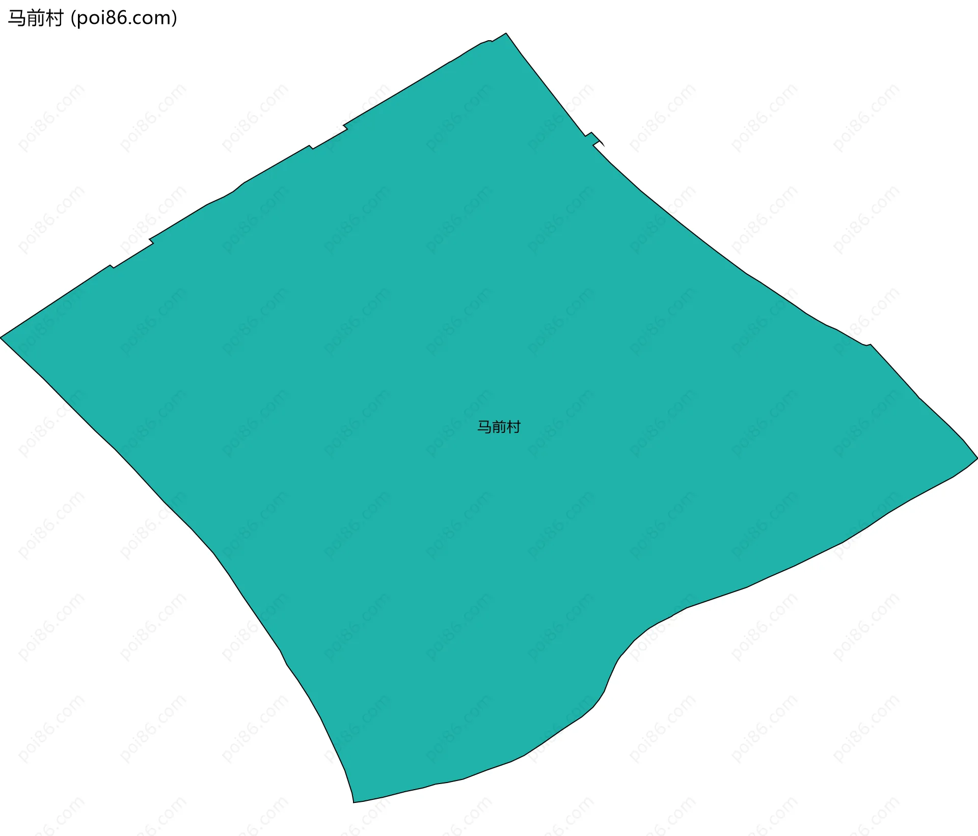 马前村边界地图