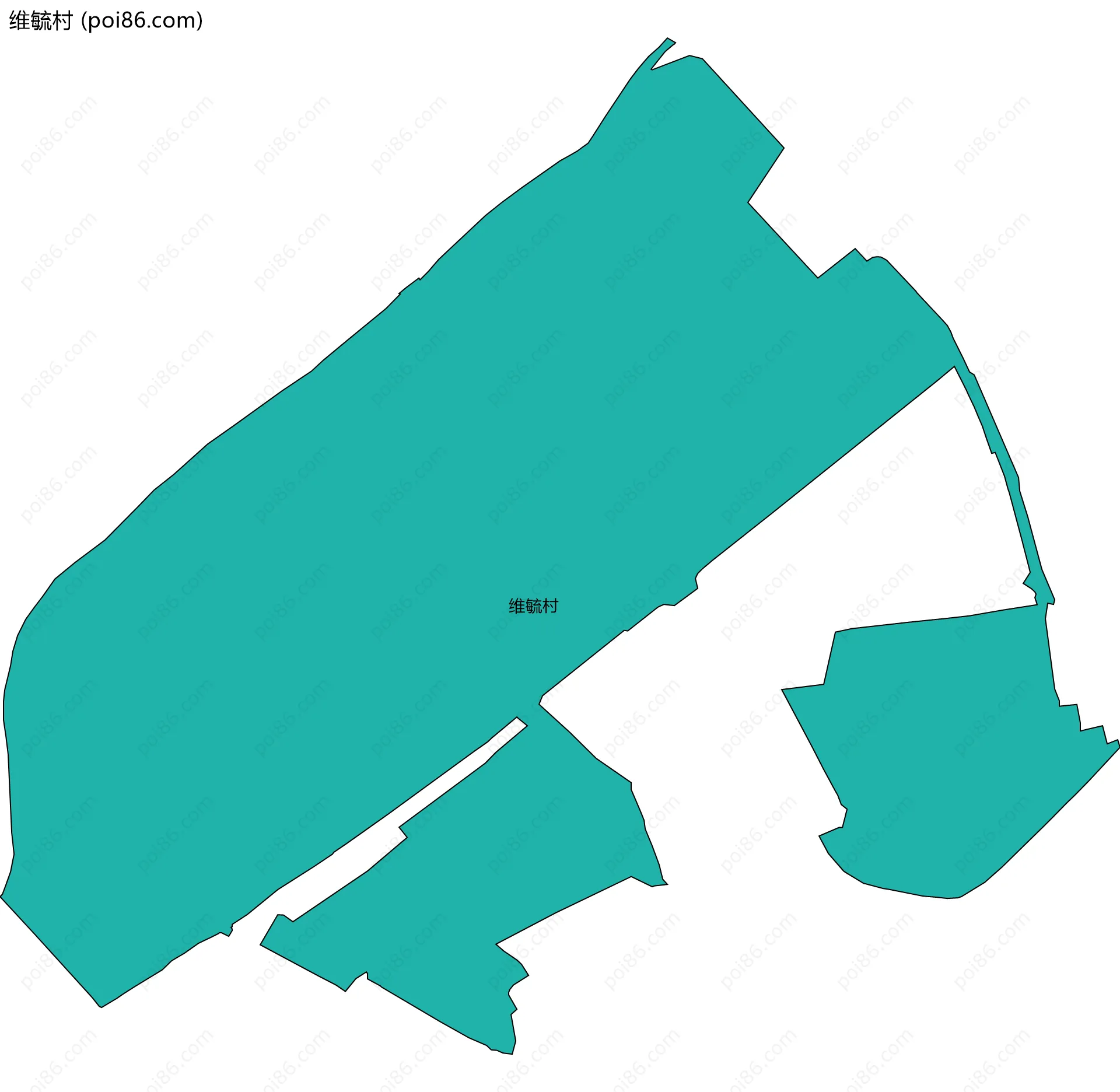 维毓村边界地图