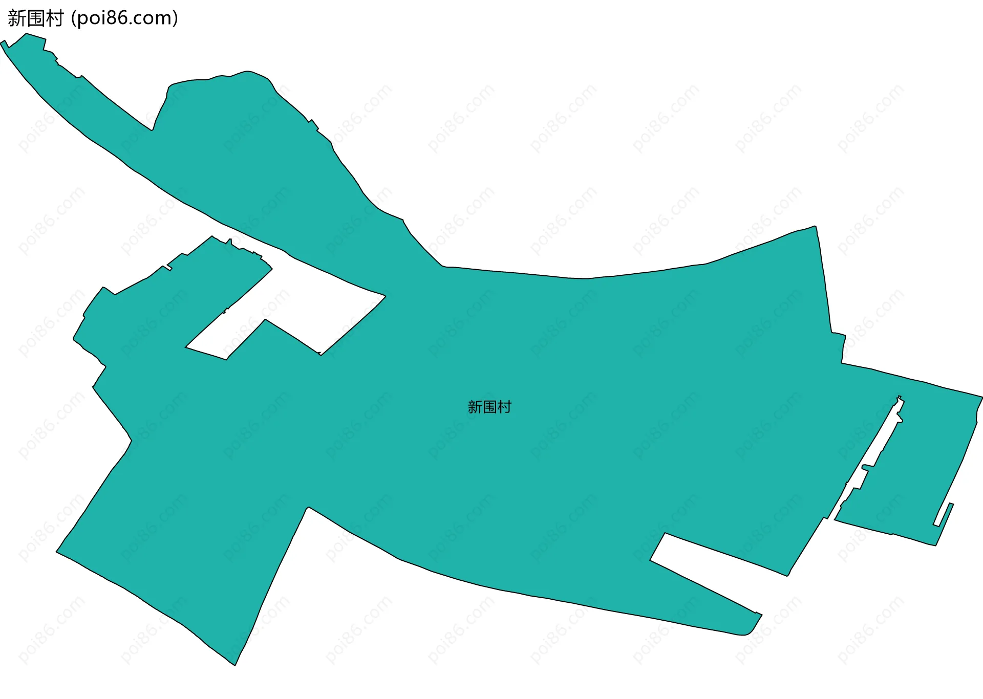 新围村边界地图