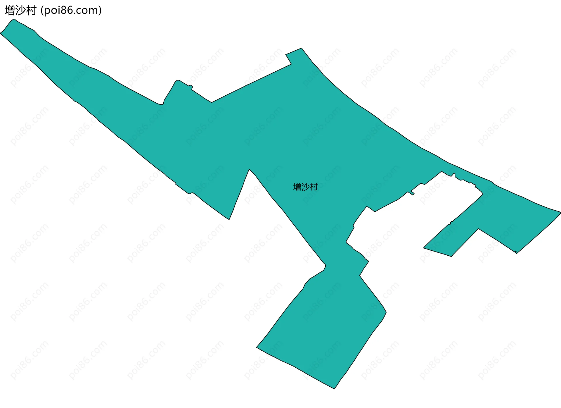 增沙村边界地图