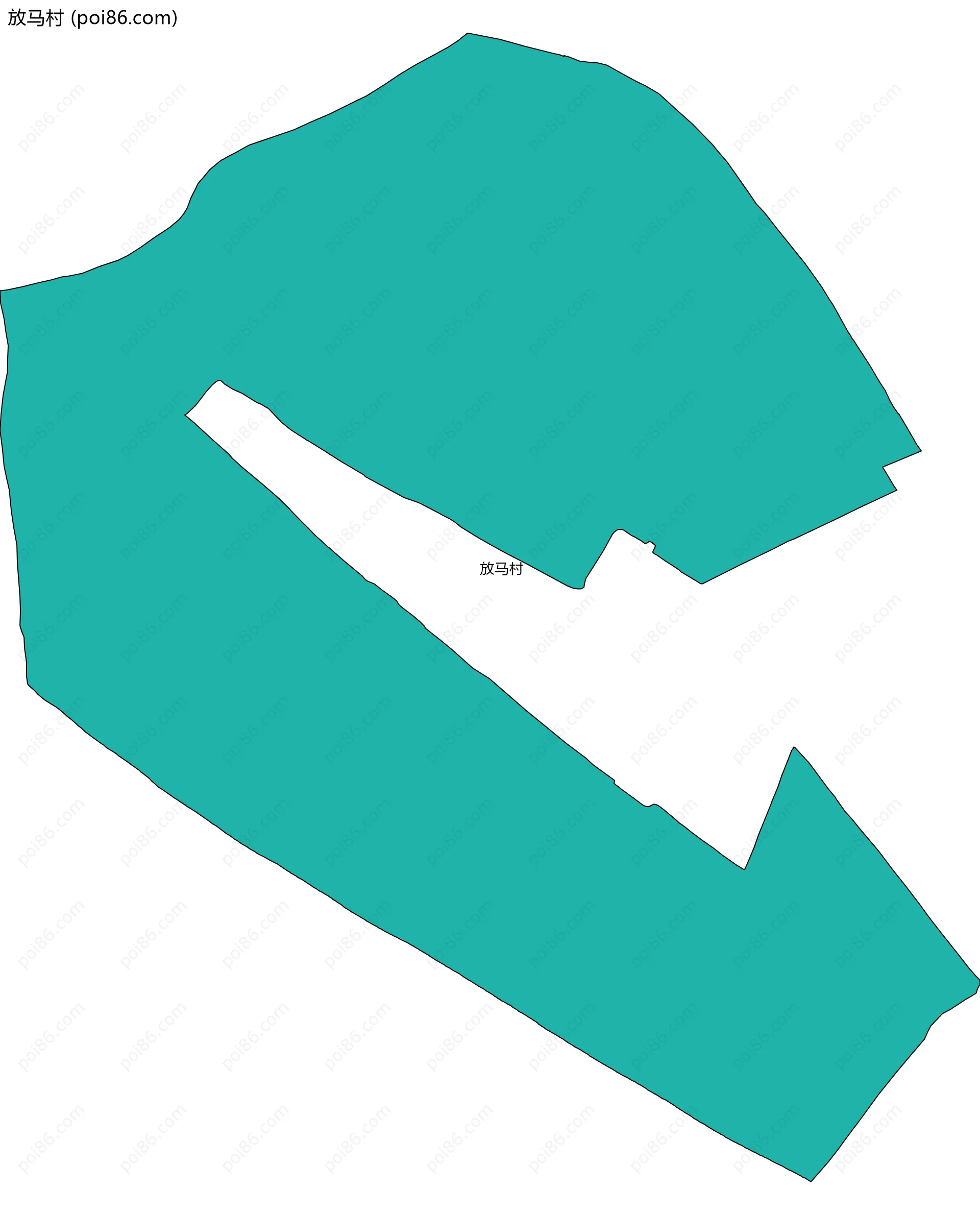 放马村边界地图