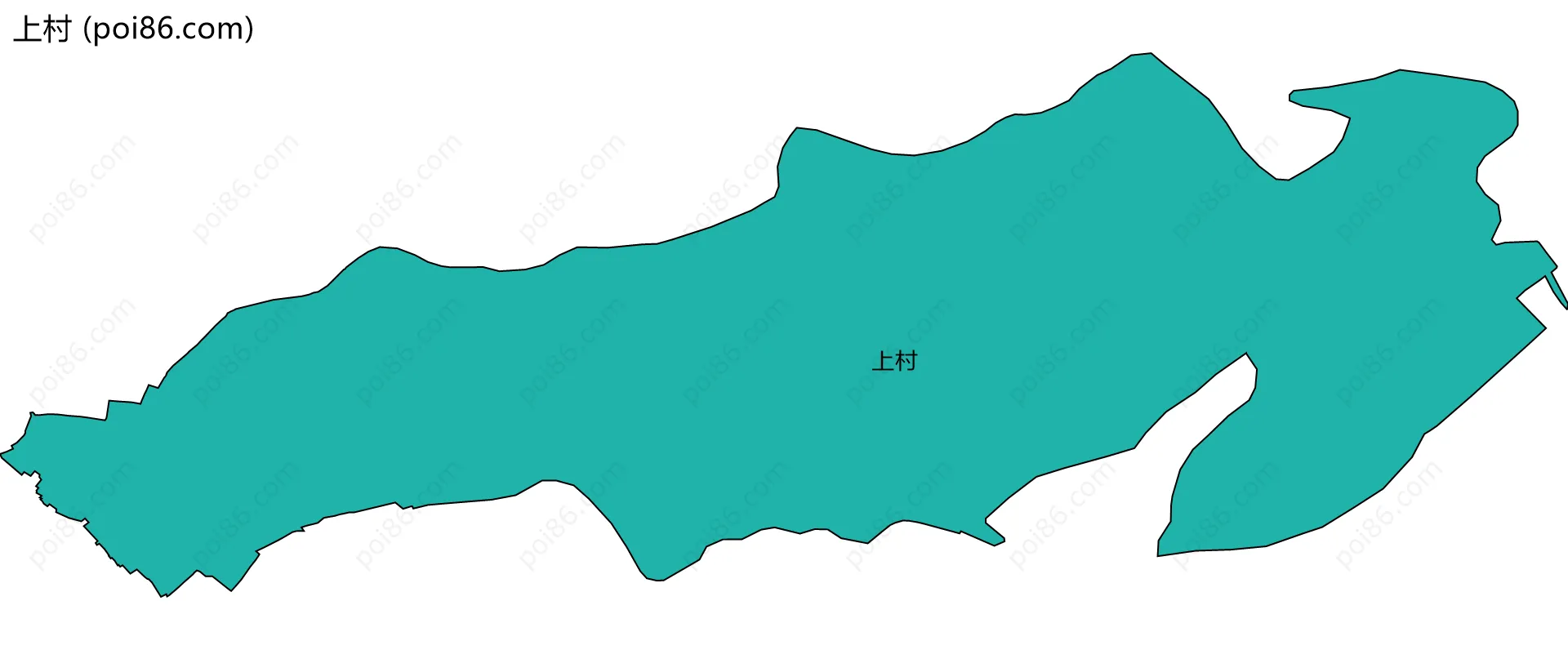 上村边界地图