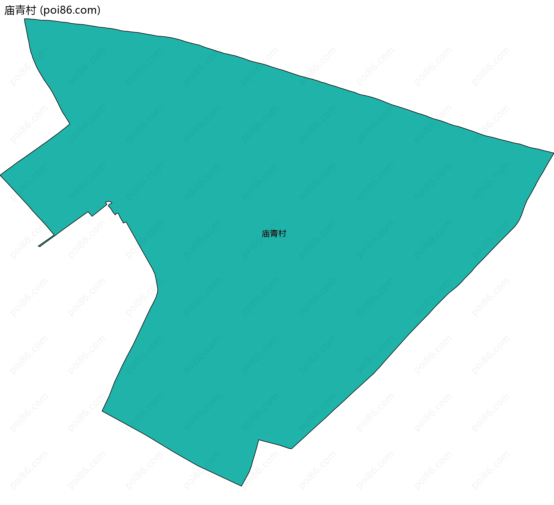 庙青村边界地图