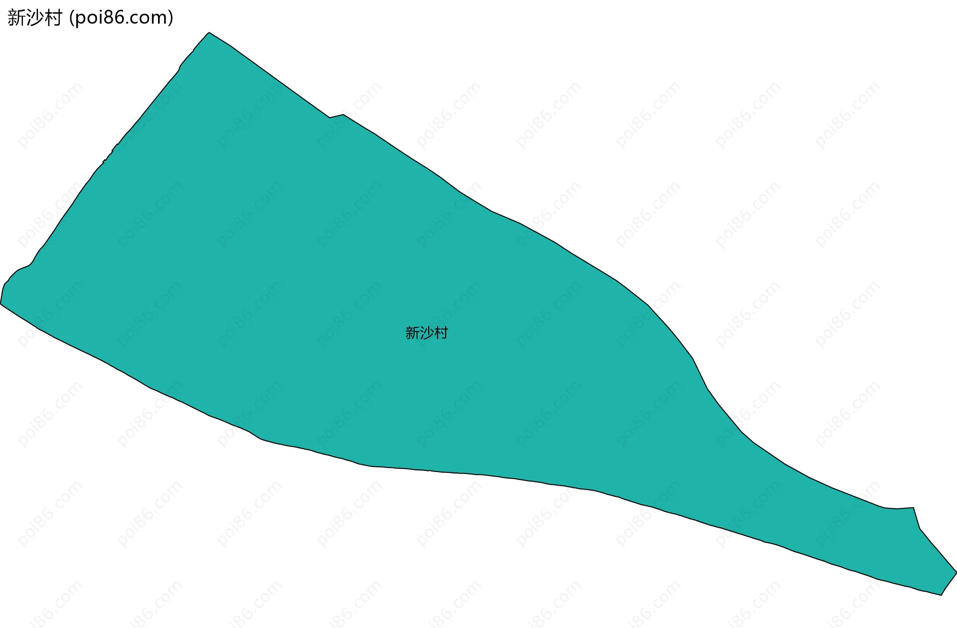 新沙村边界地图