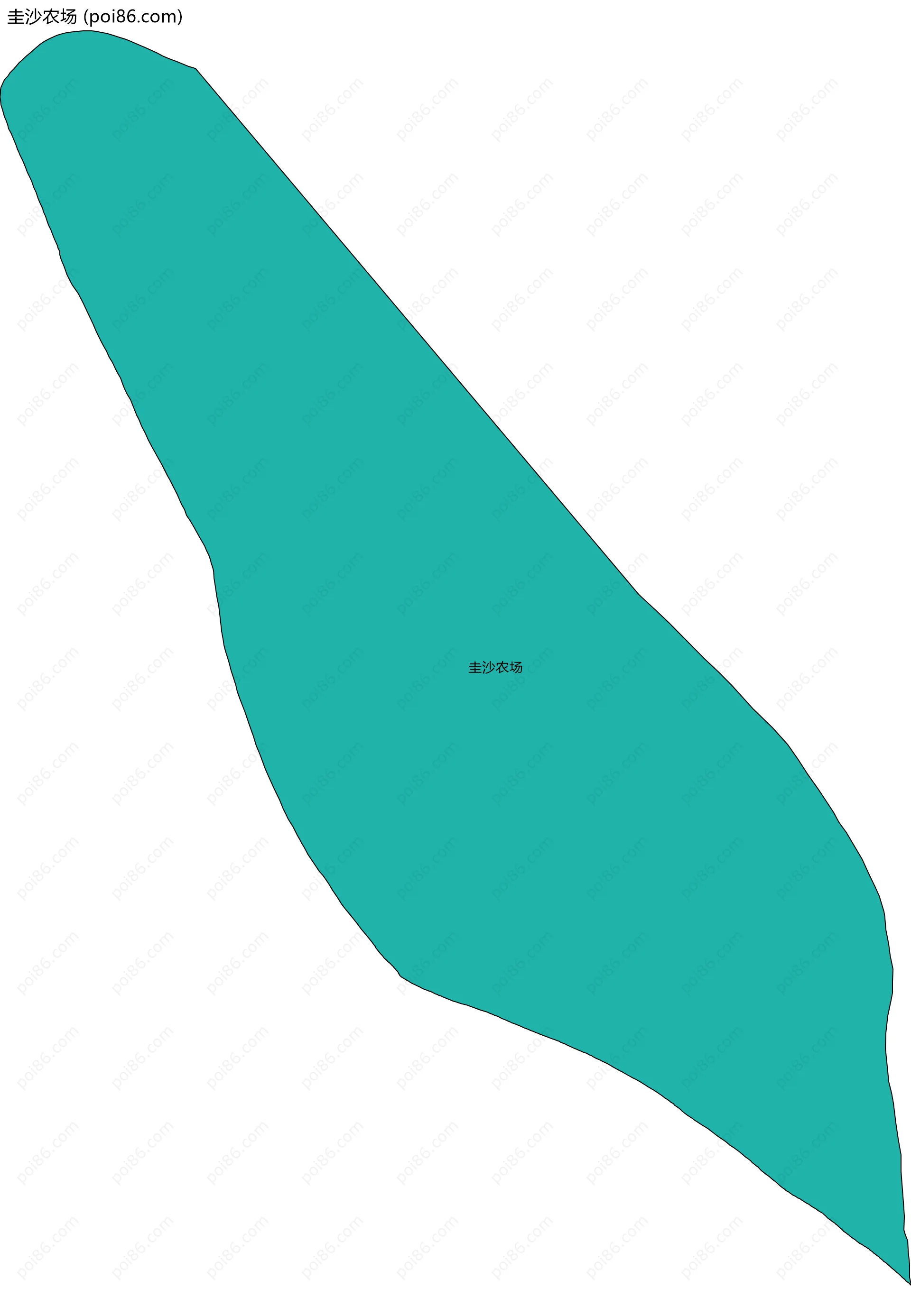 圭沙农场边界地图