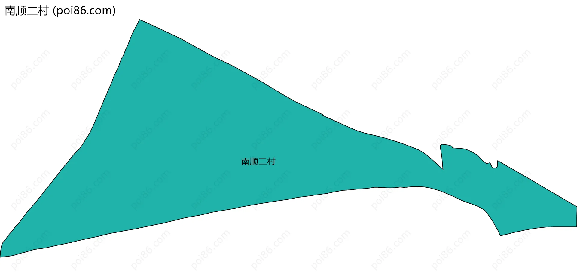 南顺二村边界地图