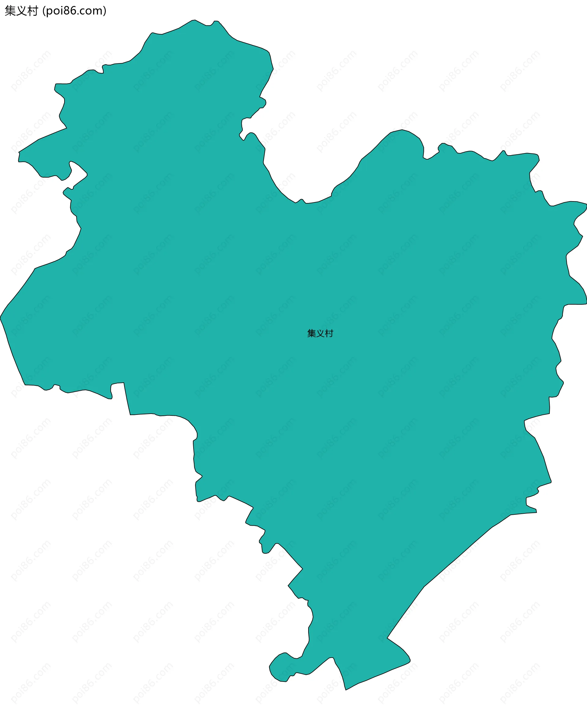 集义村边界地图