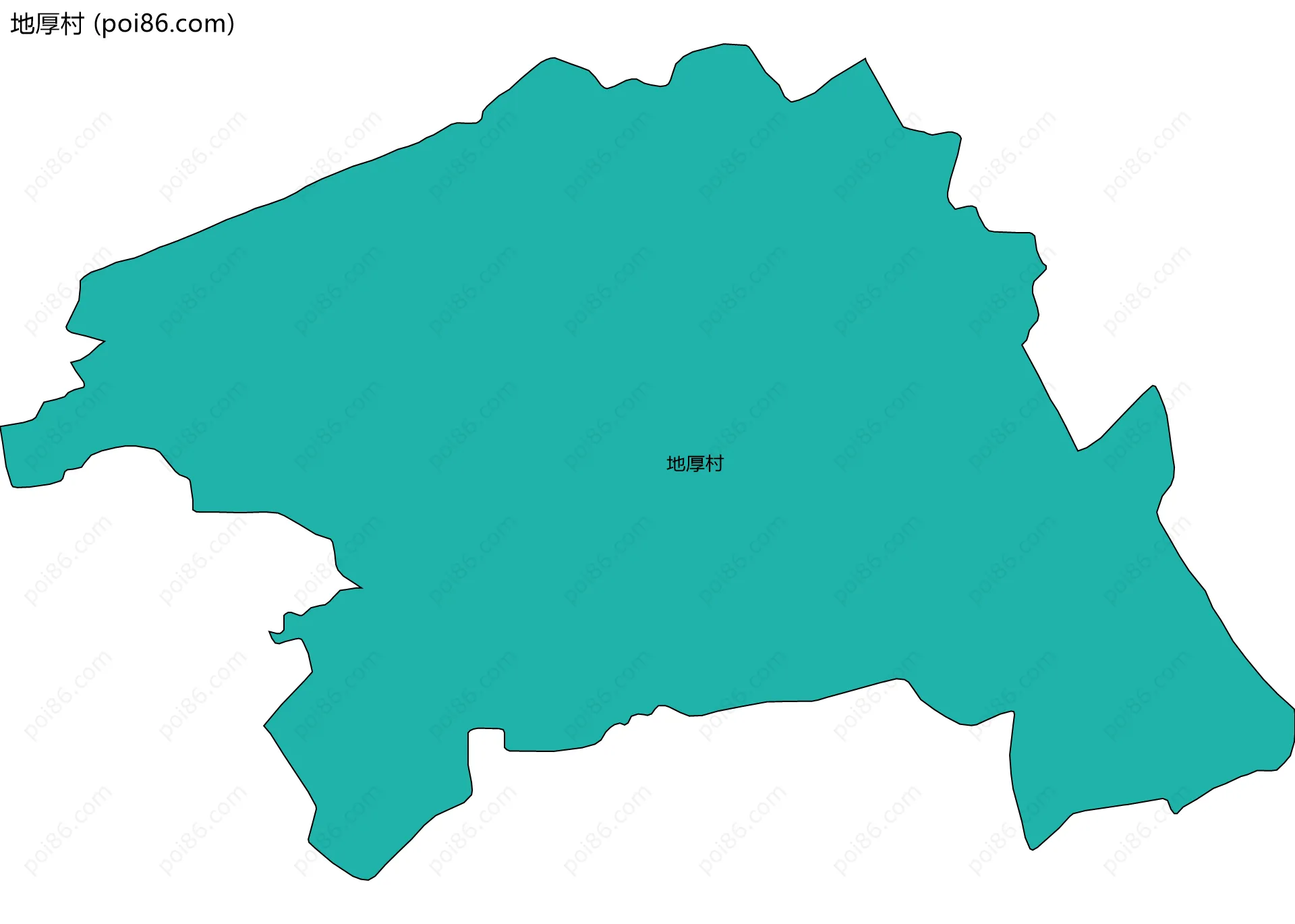 地厚村边界地图