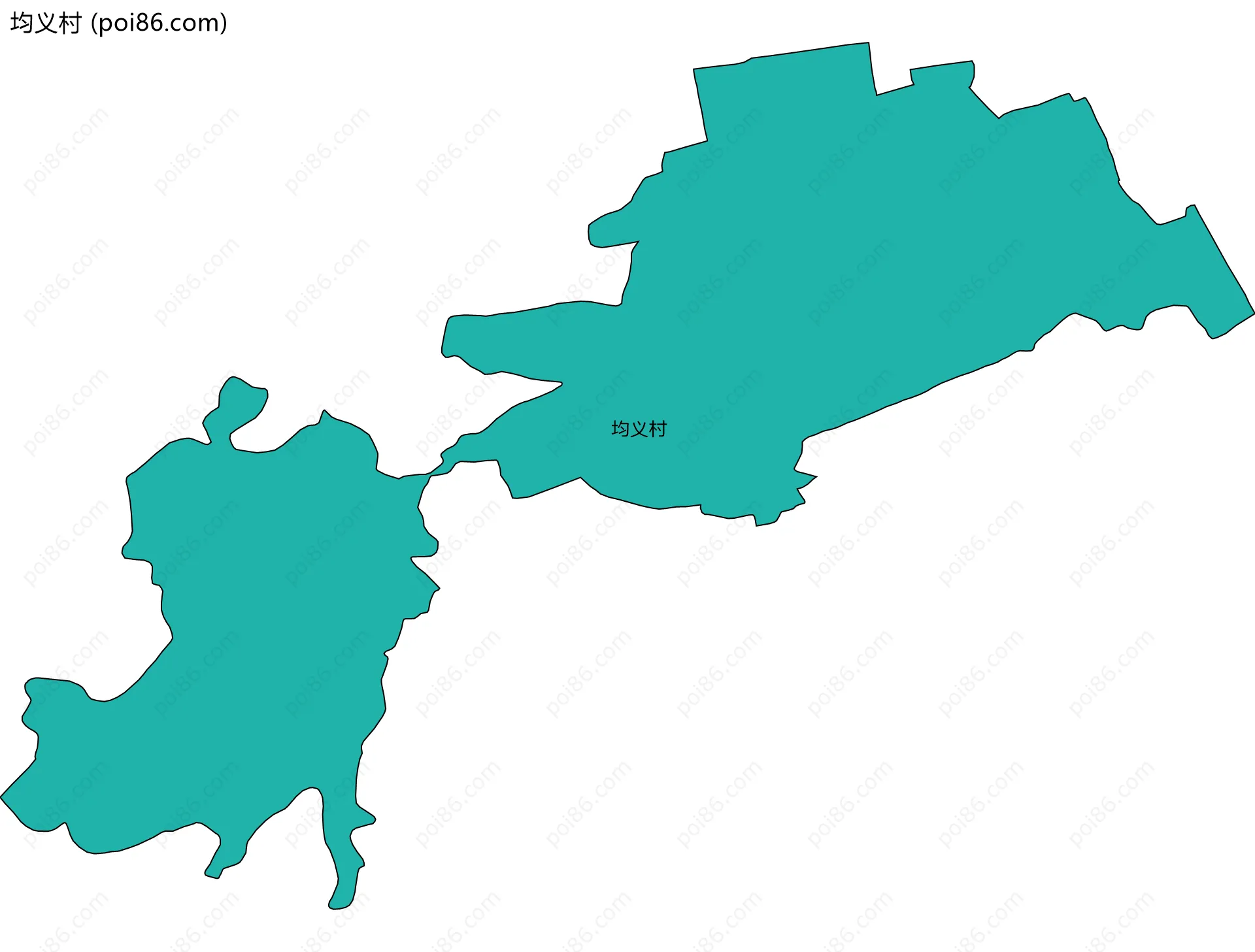 均义村边界地图