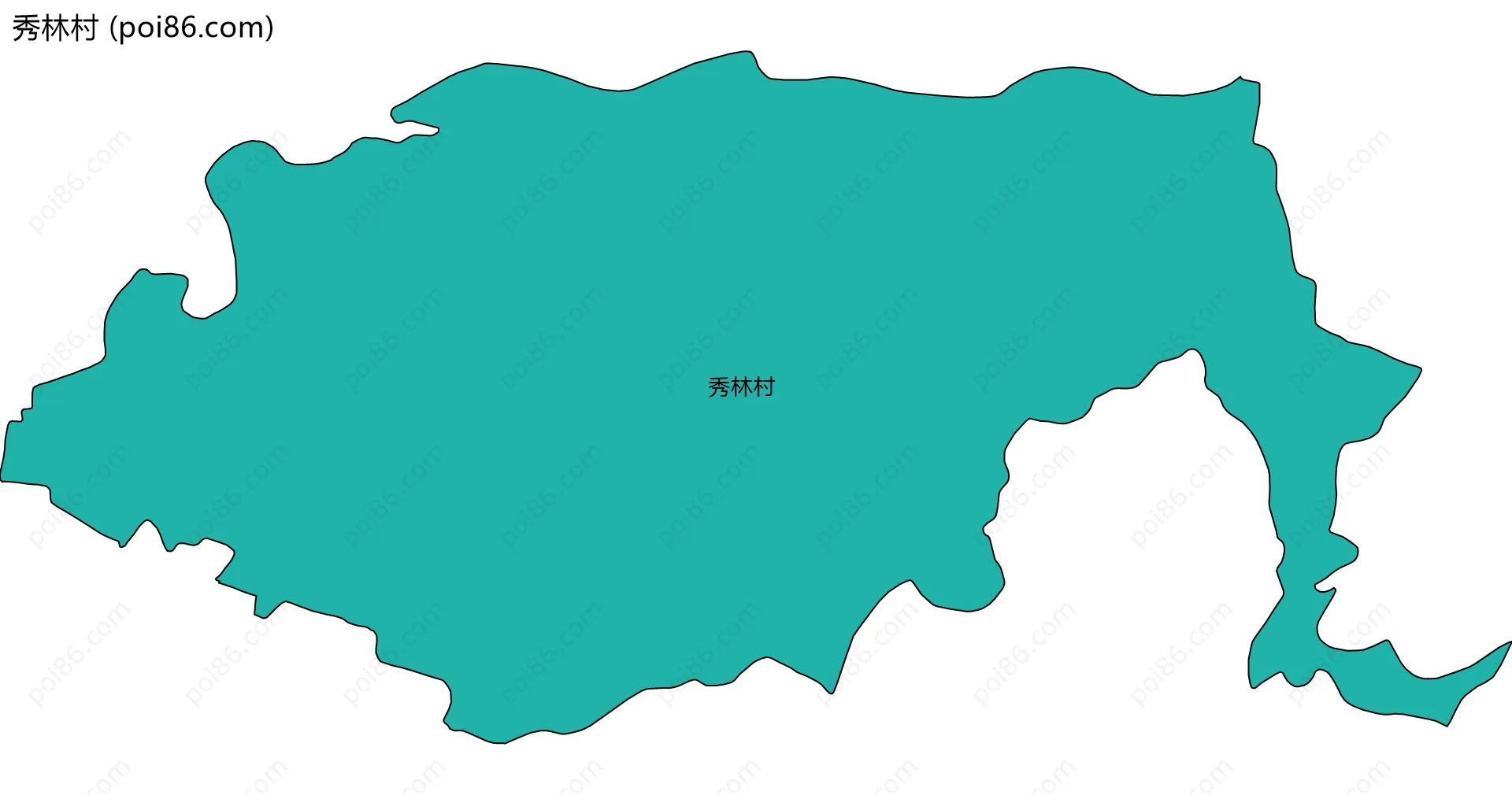 秀林村边界地图