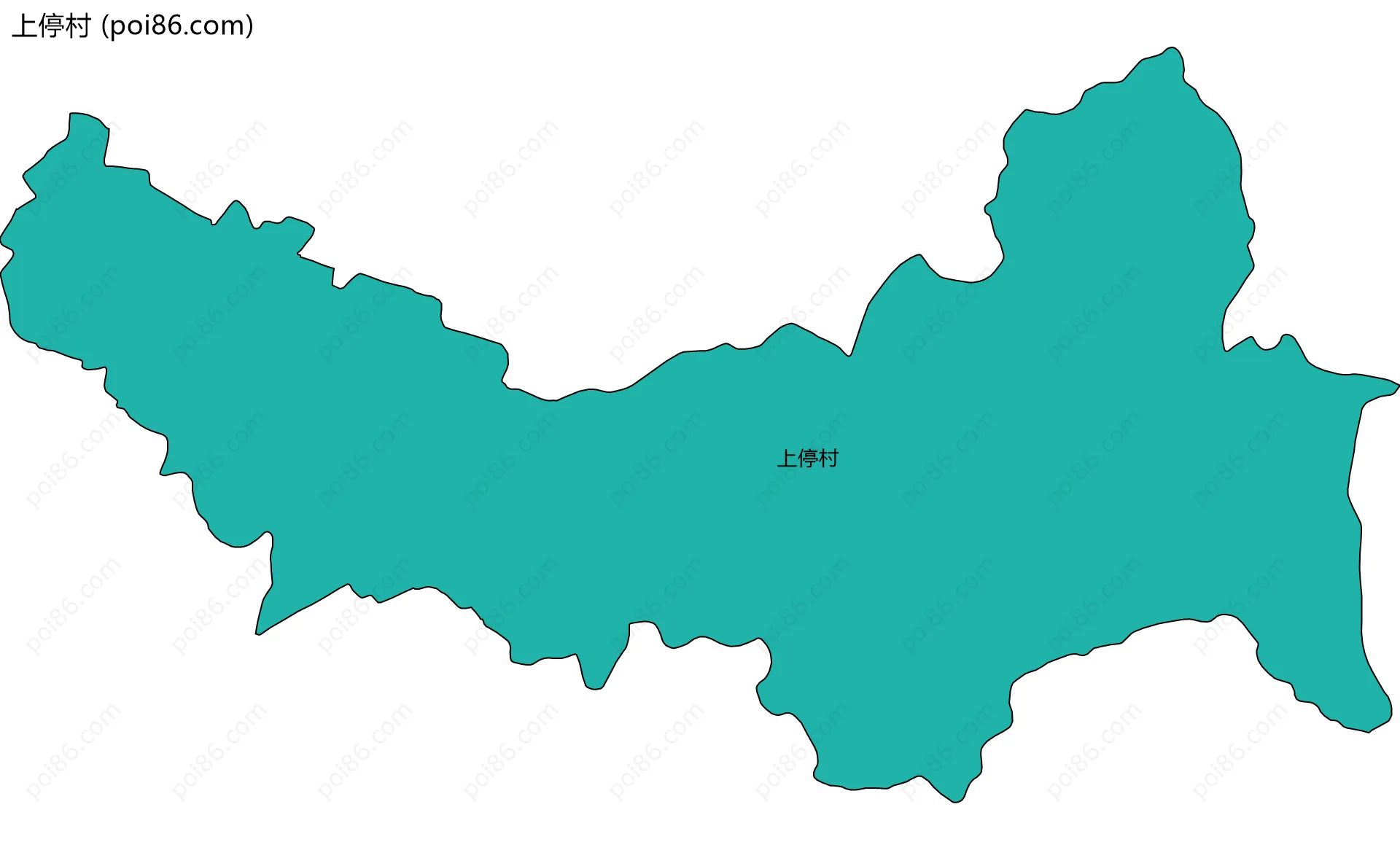 上停村边界地图