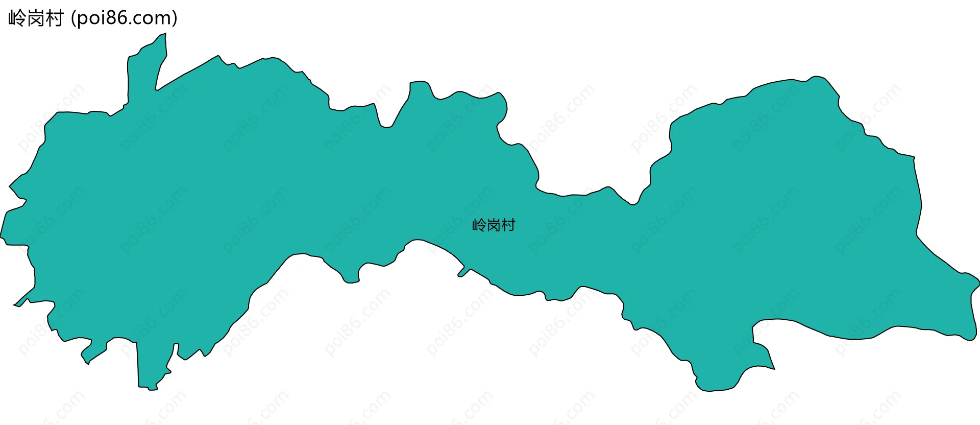 岭岗村边界地图