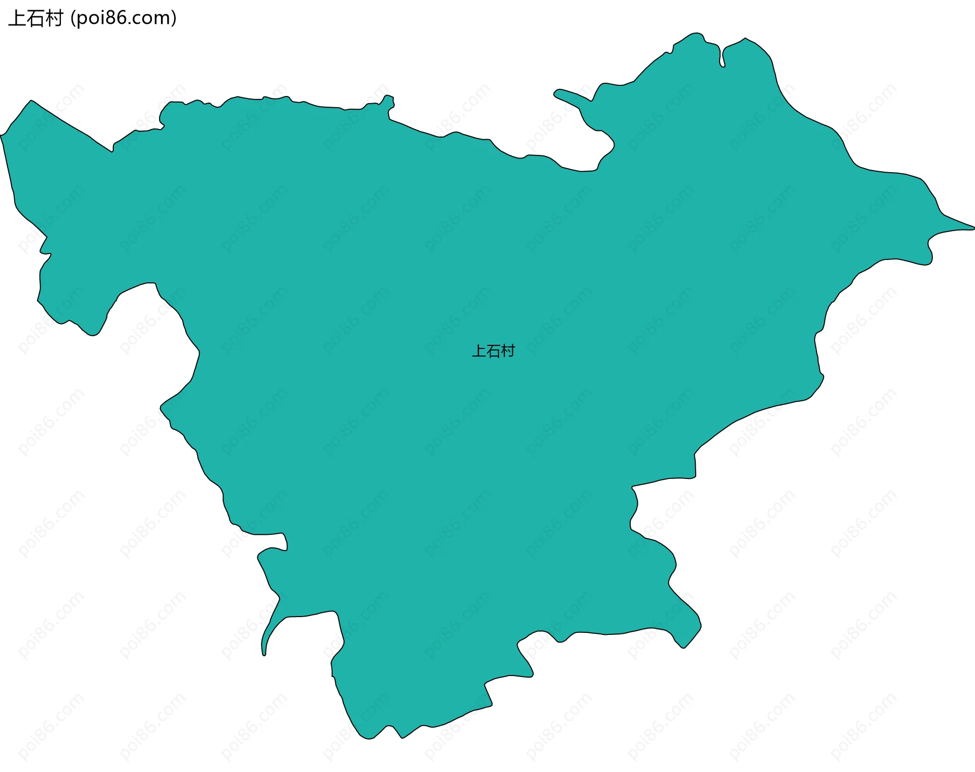 上石村边界地图